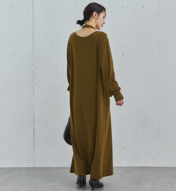 Doux archives「２ＷＡＹヘンリーネックリブワンピース」|ワンピース|