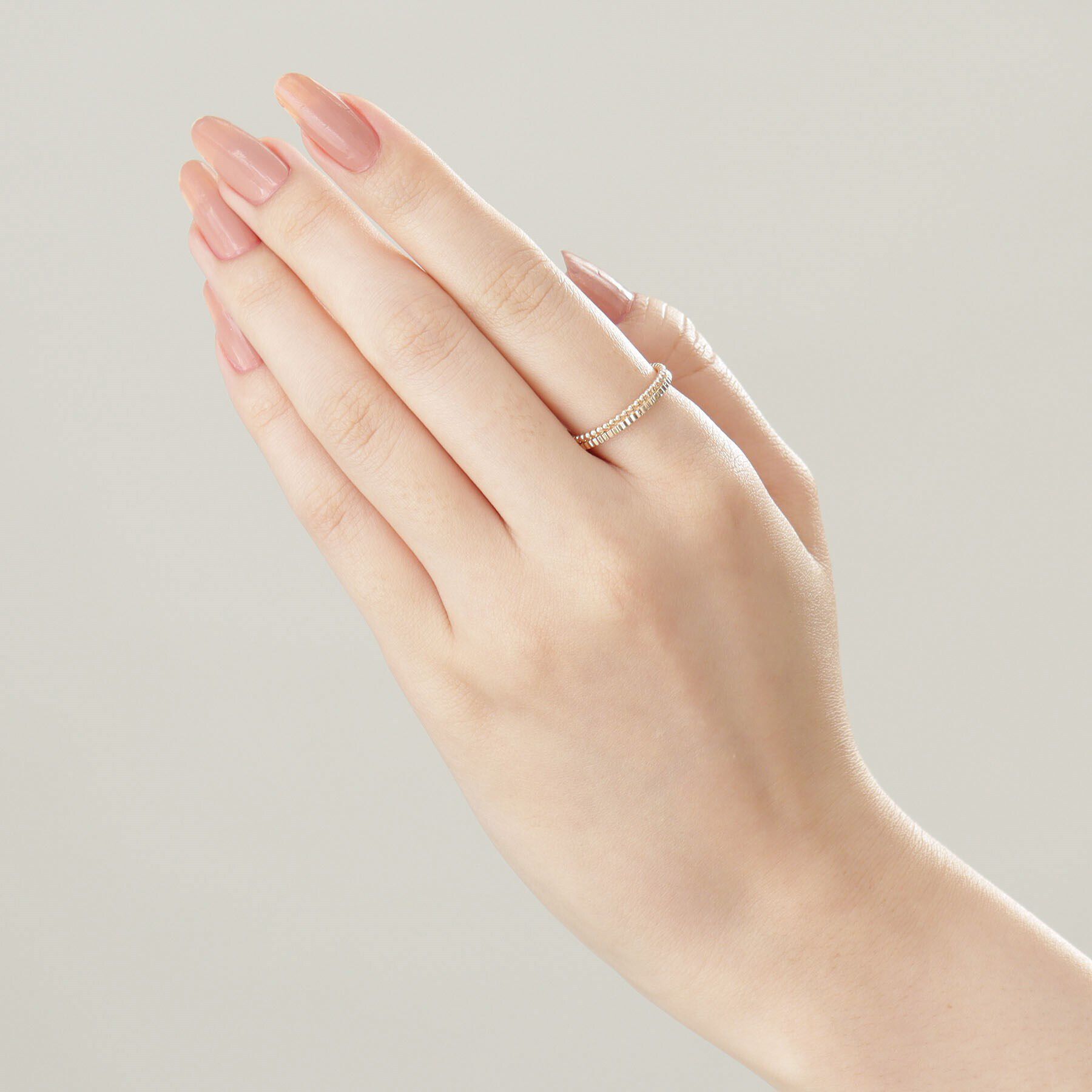 COCOSHNIK「K10ミル縦溝リング（16号）」|リング|