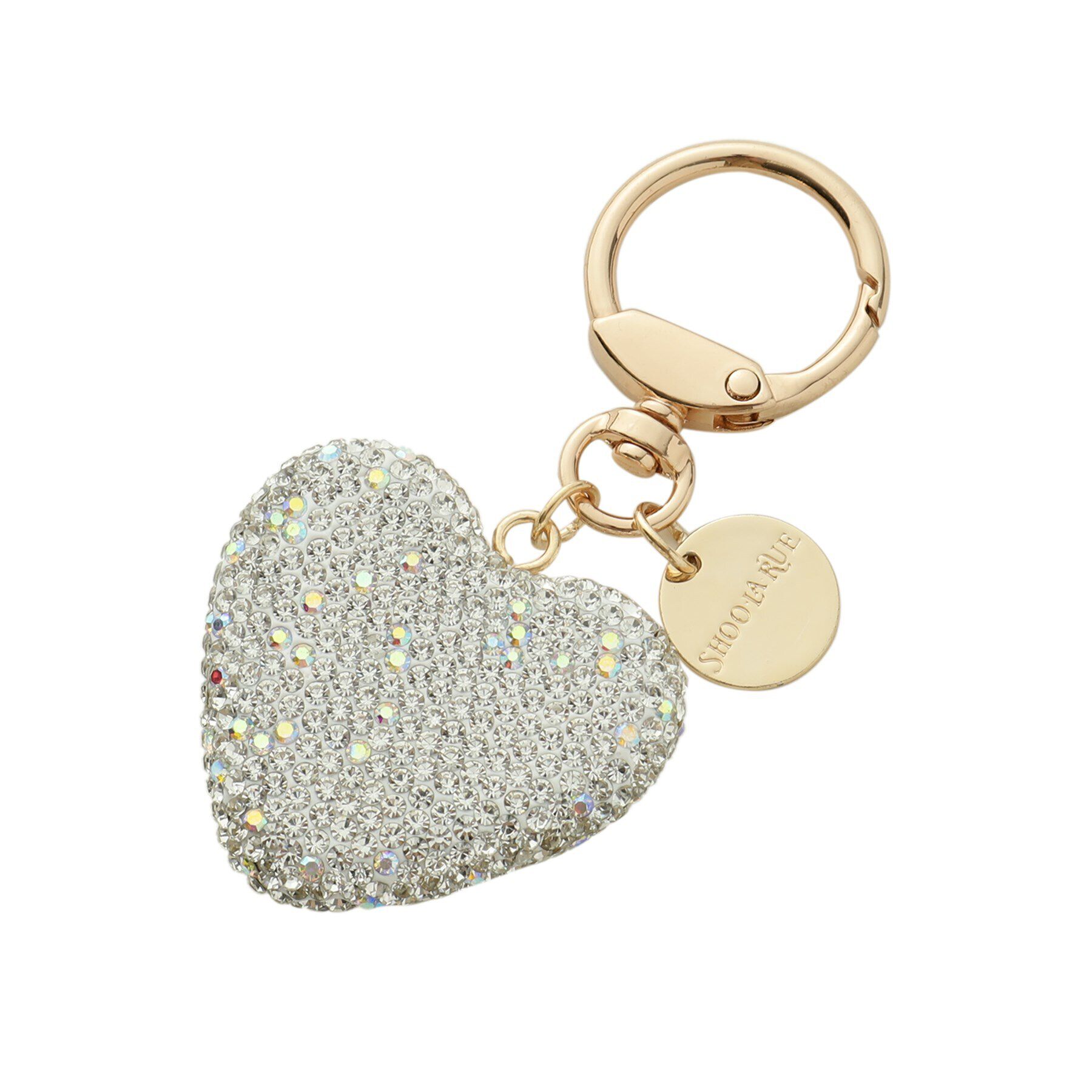SHOO･LA･RUE「キラキラハートチャーム」|キーケース|ホワイト(001)