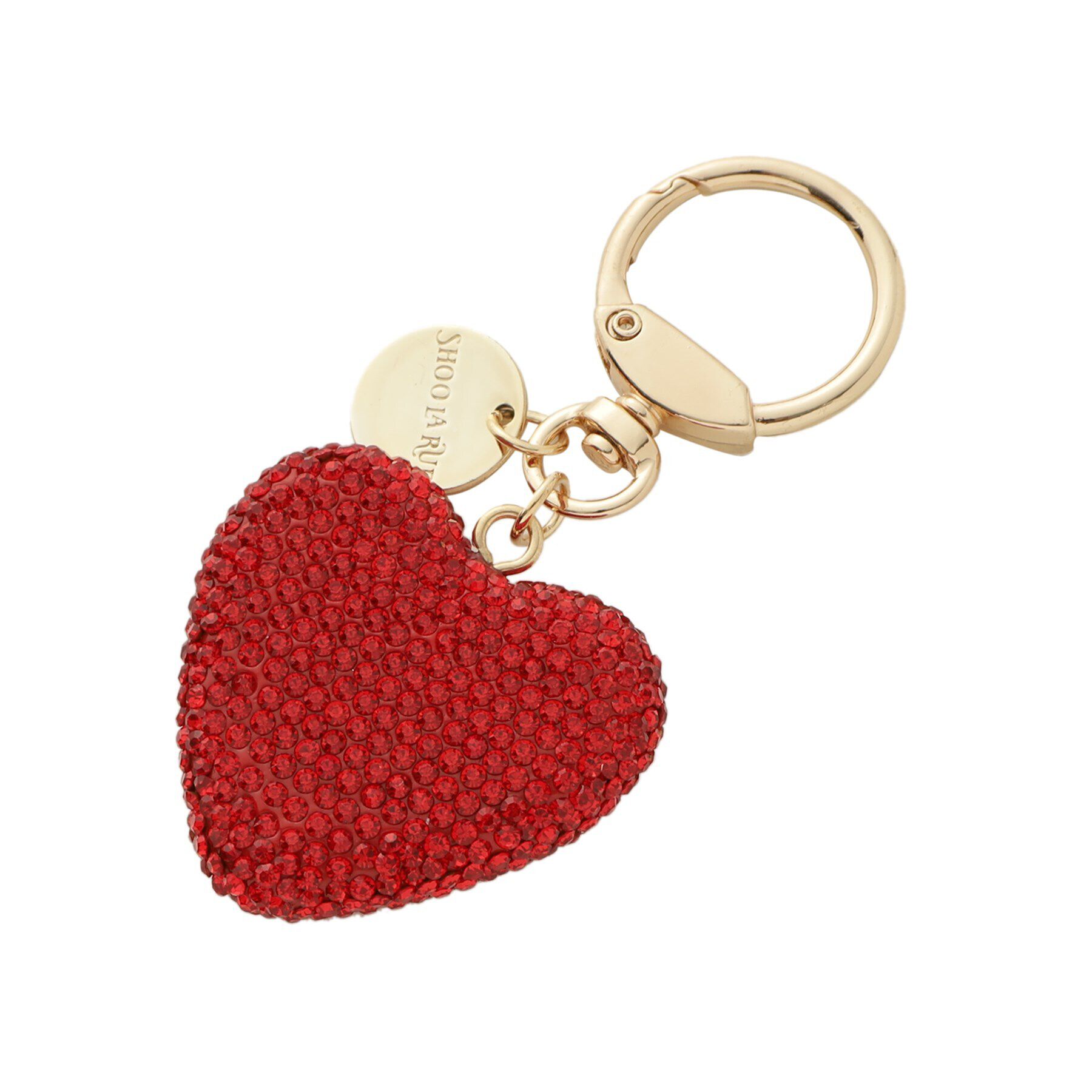SHOO･LA･RUE「キラキラハートチャーム」|キーケース|