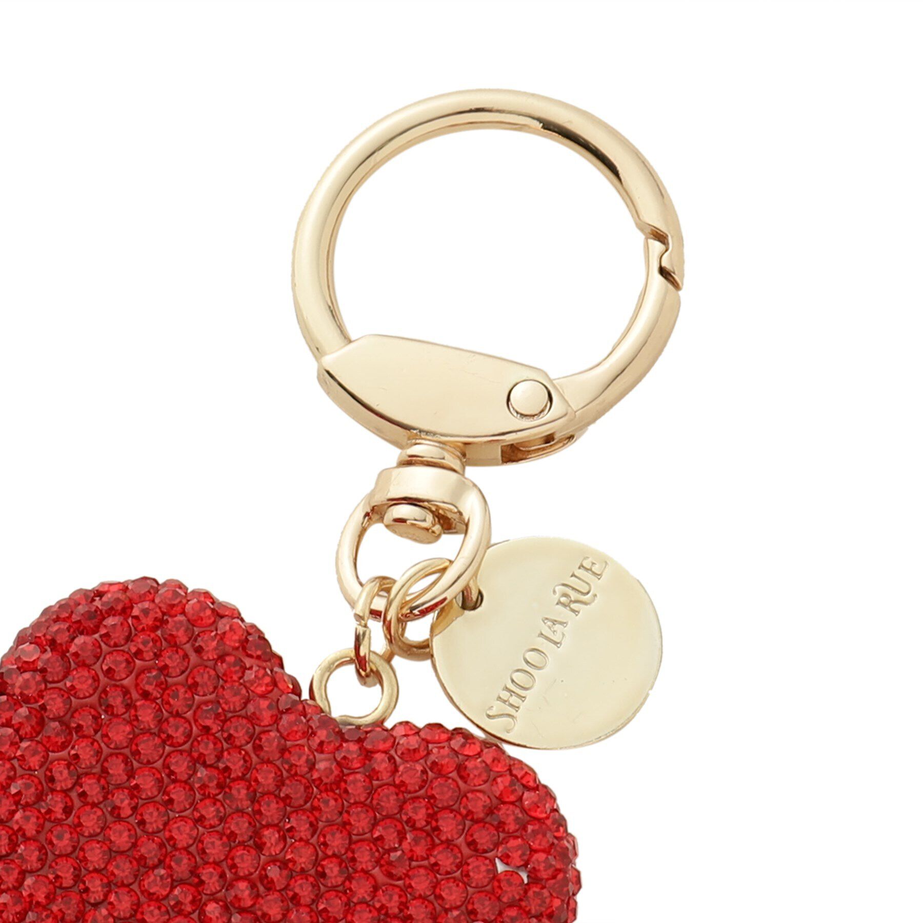 SHOO･LA･RUE「キラキラハートチャーム」|キーケース|