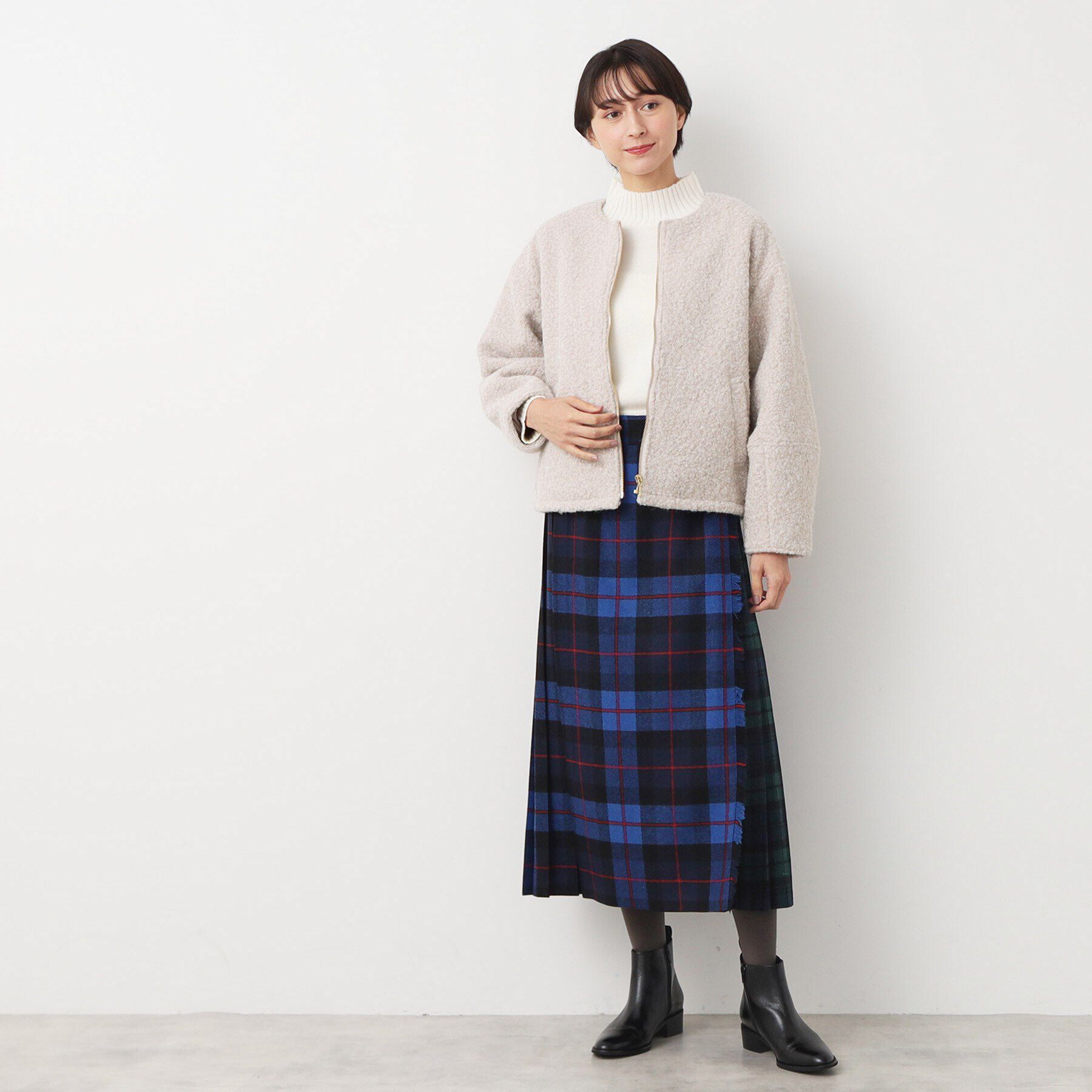 Dessin「フライス編みナッピングブルゾン」|ブルゾン・スタジャン|