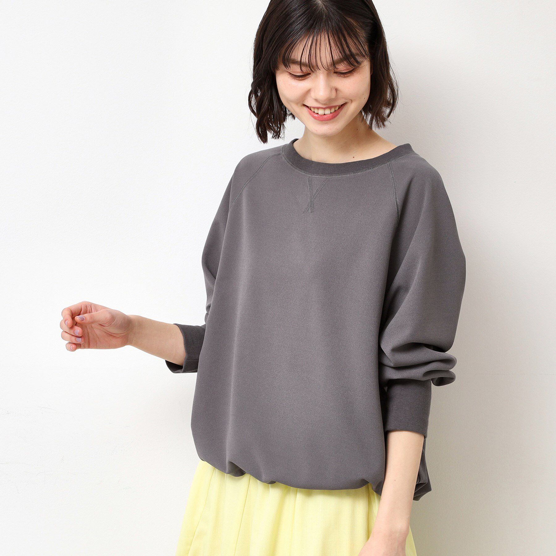 Dessin「【セットアップ可能・洗える】ジョーゼットドロスト付きブラウス」|Tシャツ・カットソー|