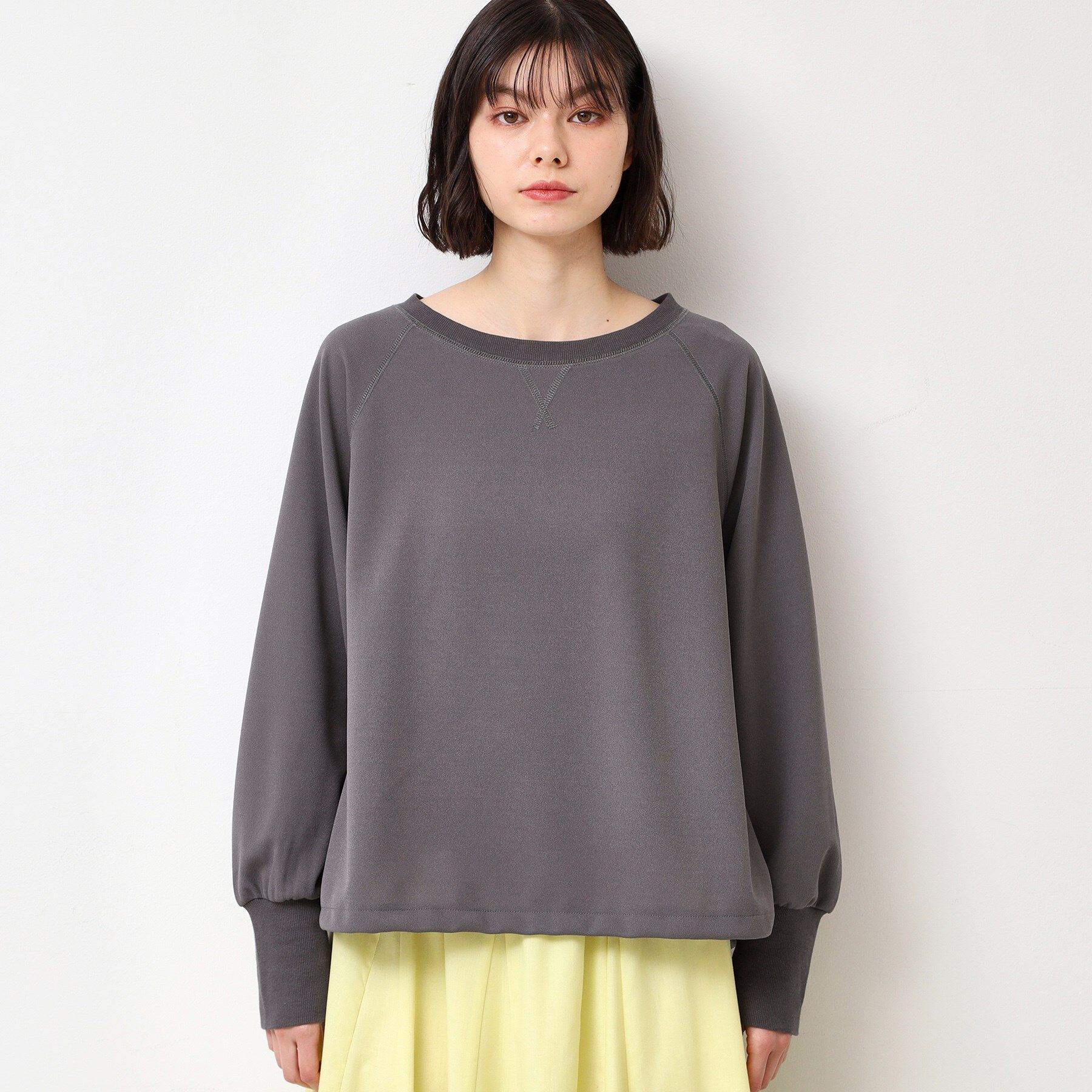 Dessin「【セットアップ可能・洗える】ジョーゼットドロスト付きブラウス」|Tシャツ・カットソー|