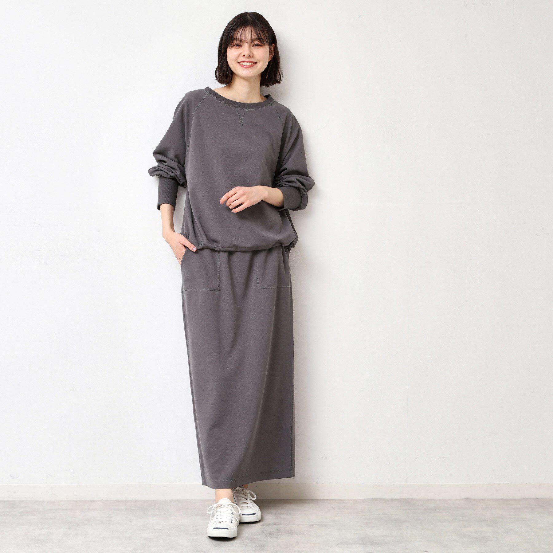 Dessin「【セットアップ可能・洗える】ジョーゼットドロスト付きブラウス」|Tシャツ・カットソー|