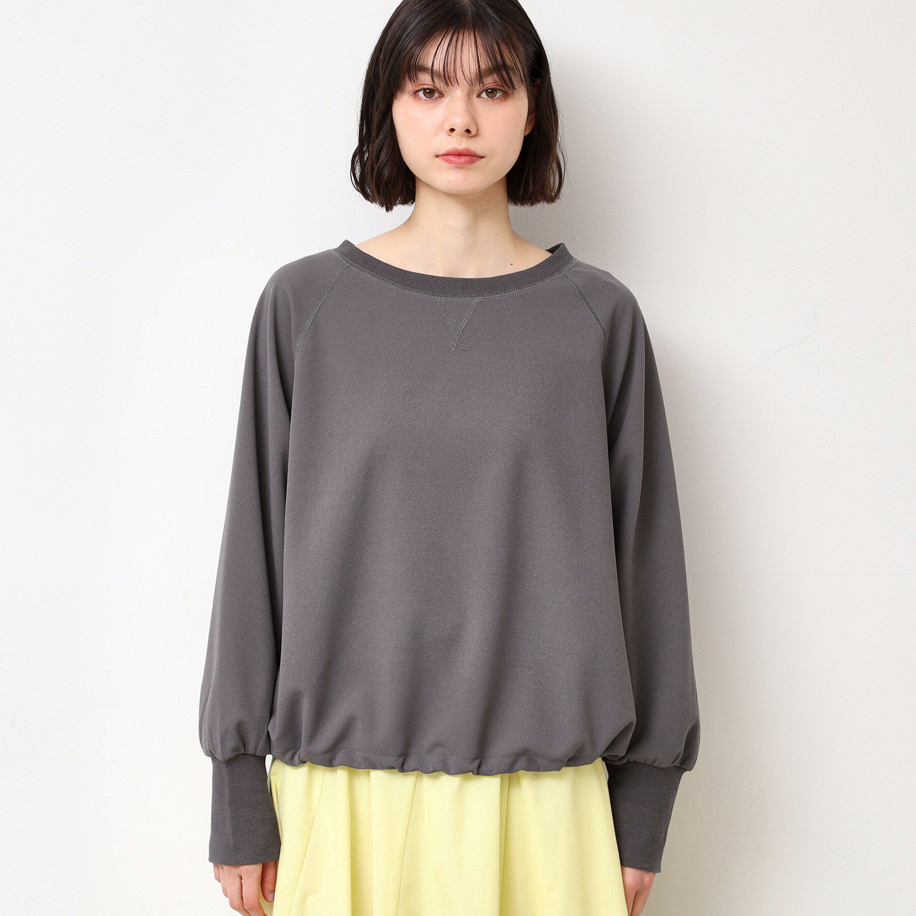 Dessin「【セットアップ可能・洗える】ジョーゼットドロスト付きブラウス」|Tシャツ・カットソー|