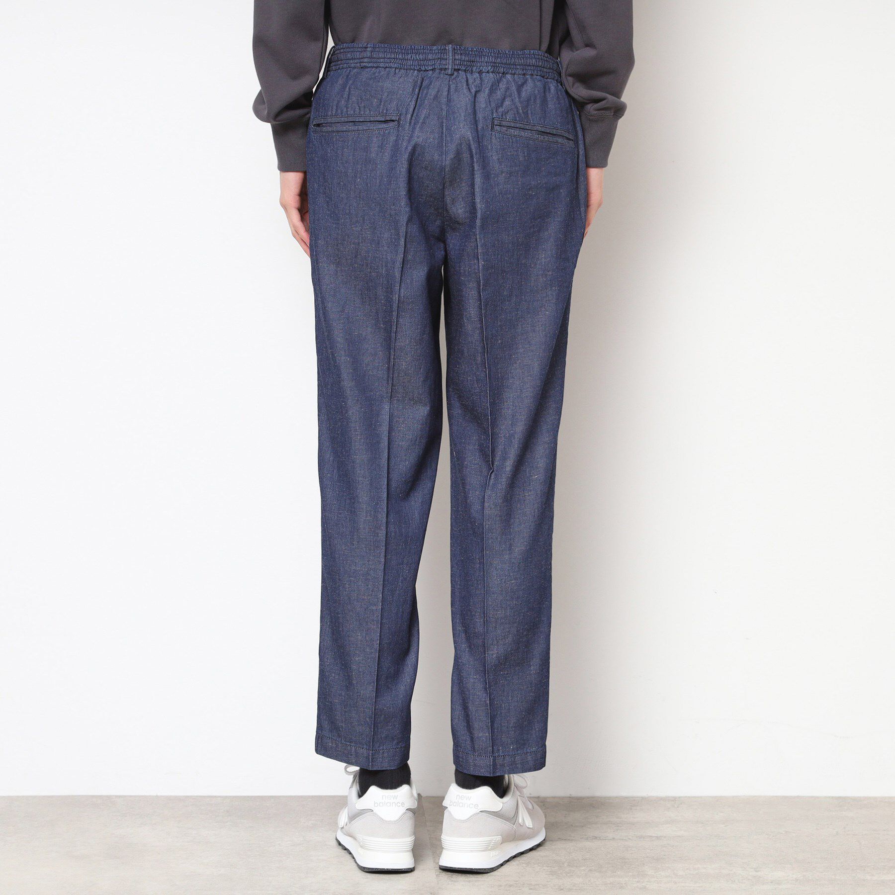 Dessin「【ウエストゴム・洗える】綿麻デニムリラックスパンツ」|その他|