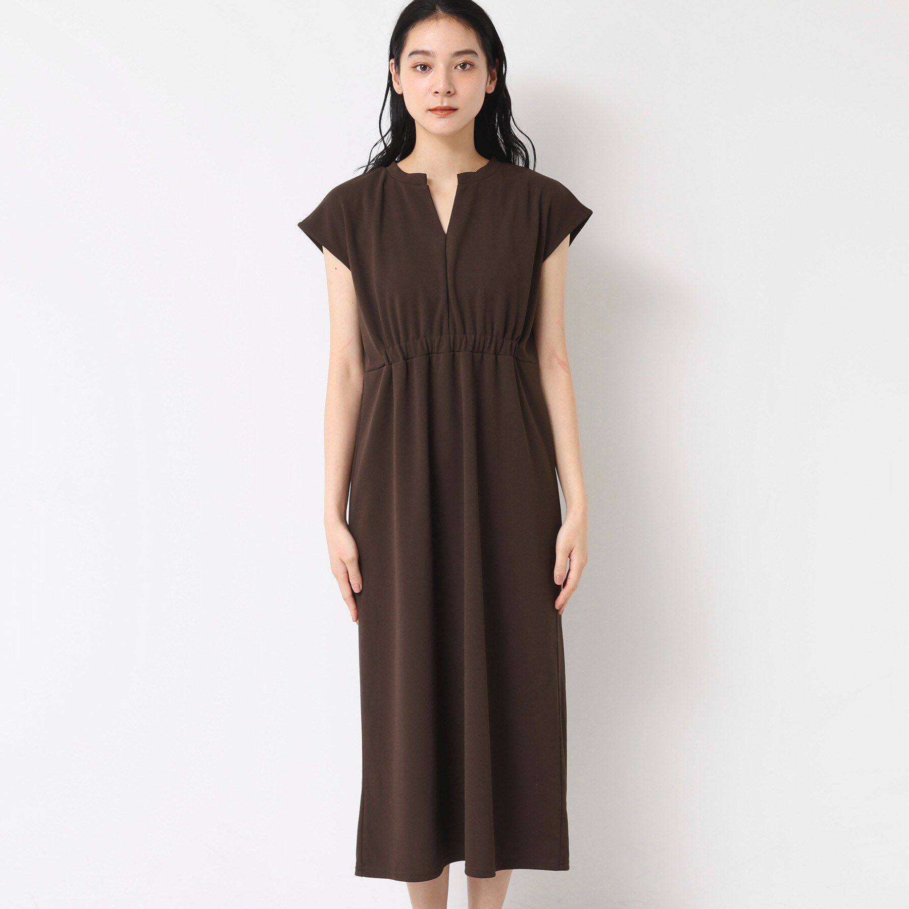 Dessin「【洗える】カットジョーゼットリラクシーワンピース」|ワンピース|