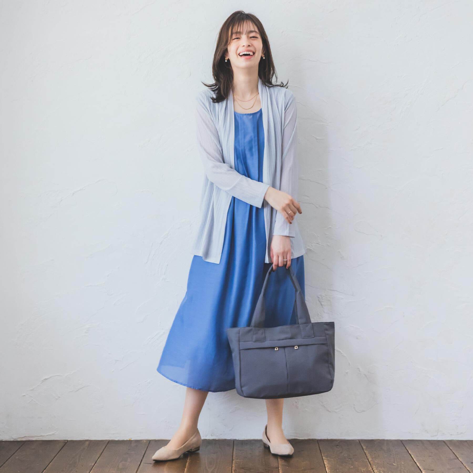 ITS&rsquo;DEMO「【A4対応／9ポケット】ふんわり軽量トート」|トートバッグ|