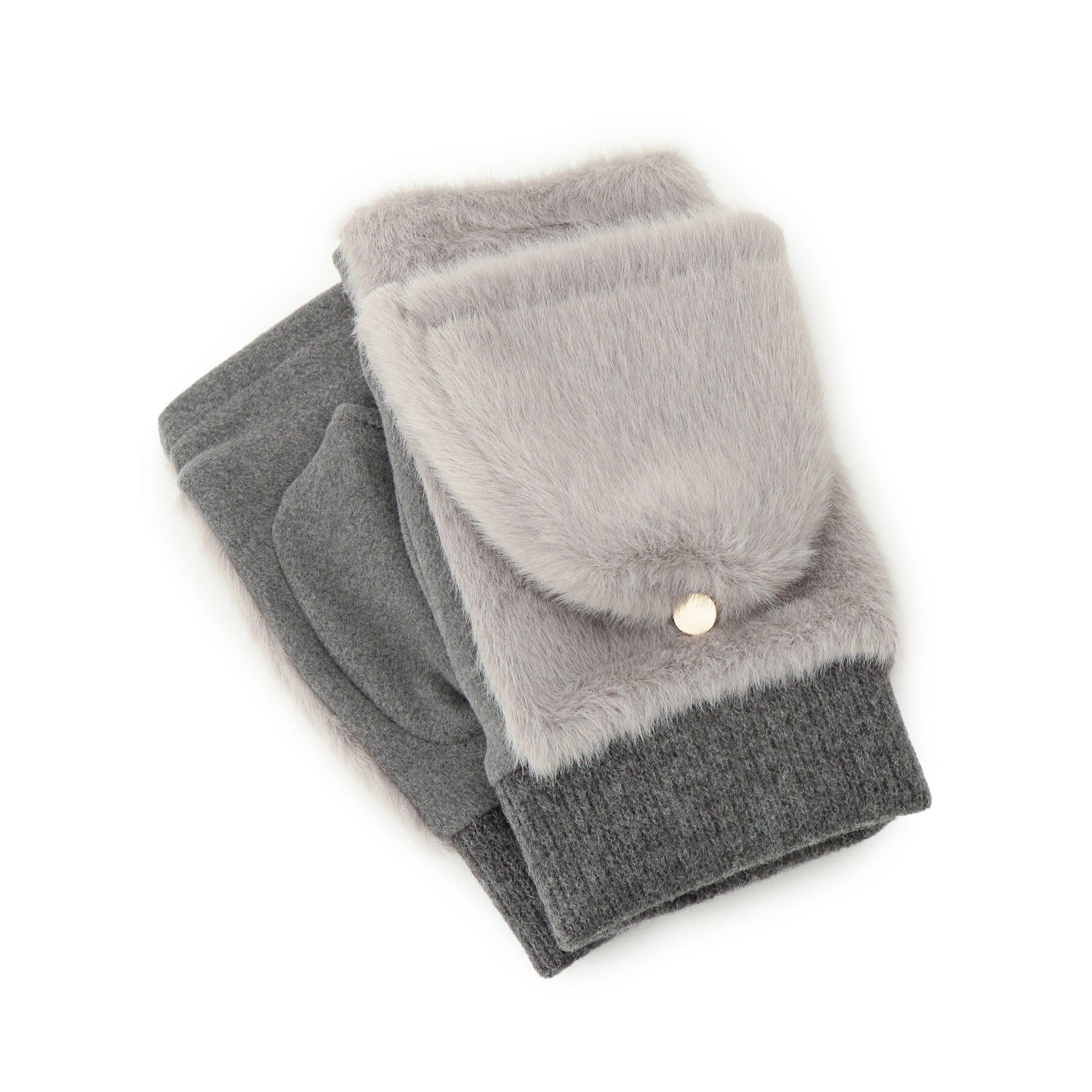 ITS&rsquo;DEMO「ファーかぶせミトン」|手袋|