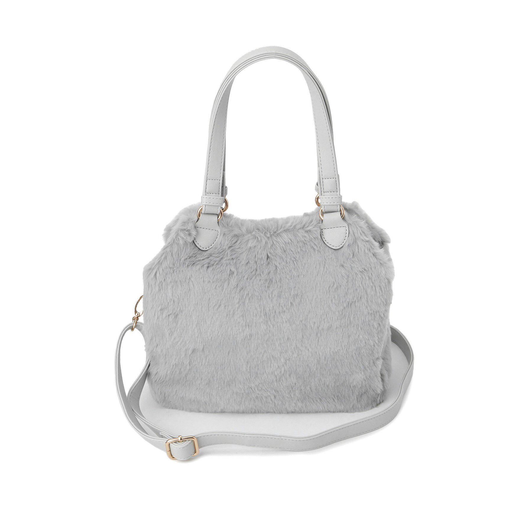 ITS&rsquo;DEMO「【2WAY】両あおりフェイクファートート」|トートバッグ|