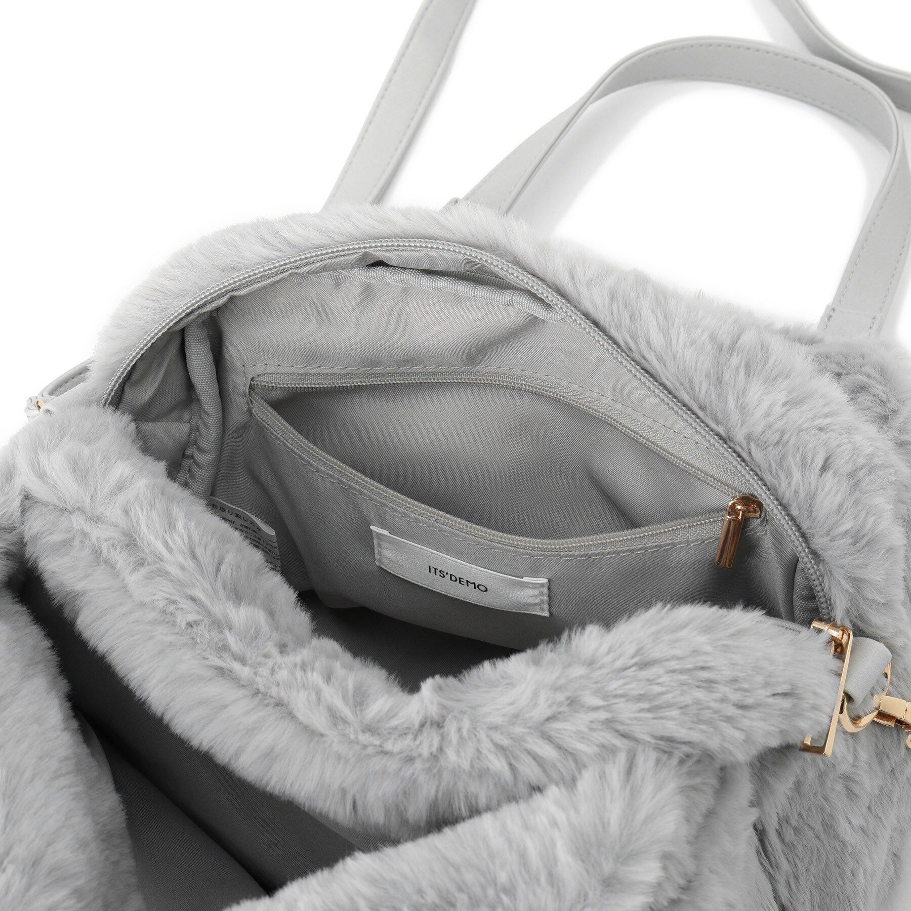 ITS&rsquo;DEMO「【2WAY】両あおりフェイクファートート」|トートバッグ|