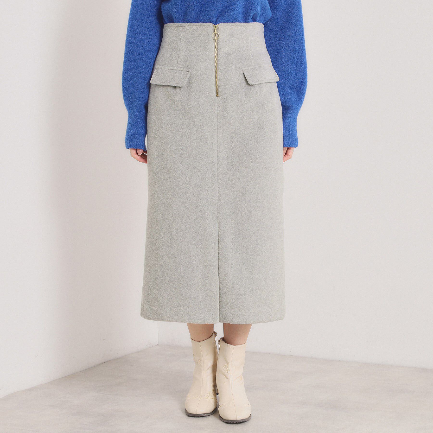 ITS&rsquo;DEMO「【ウエストゴム】シャギーモッサタイトスカート」|スカート|