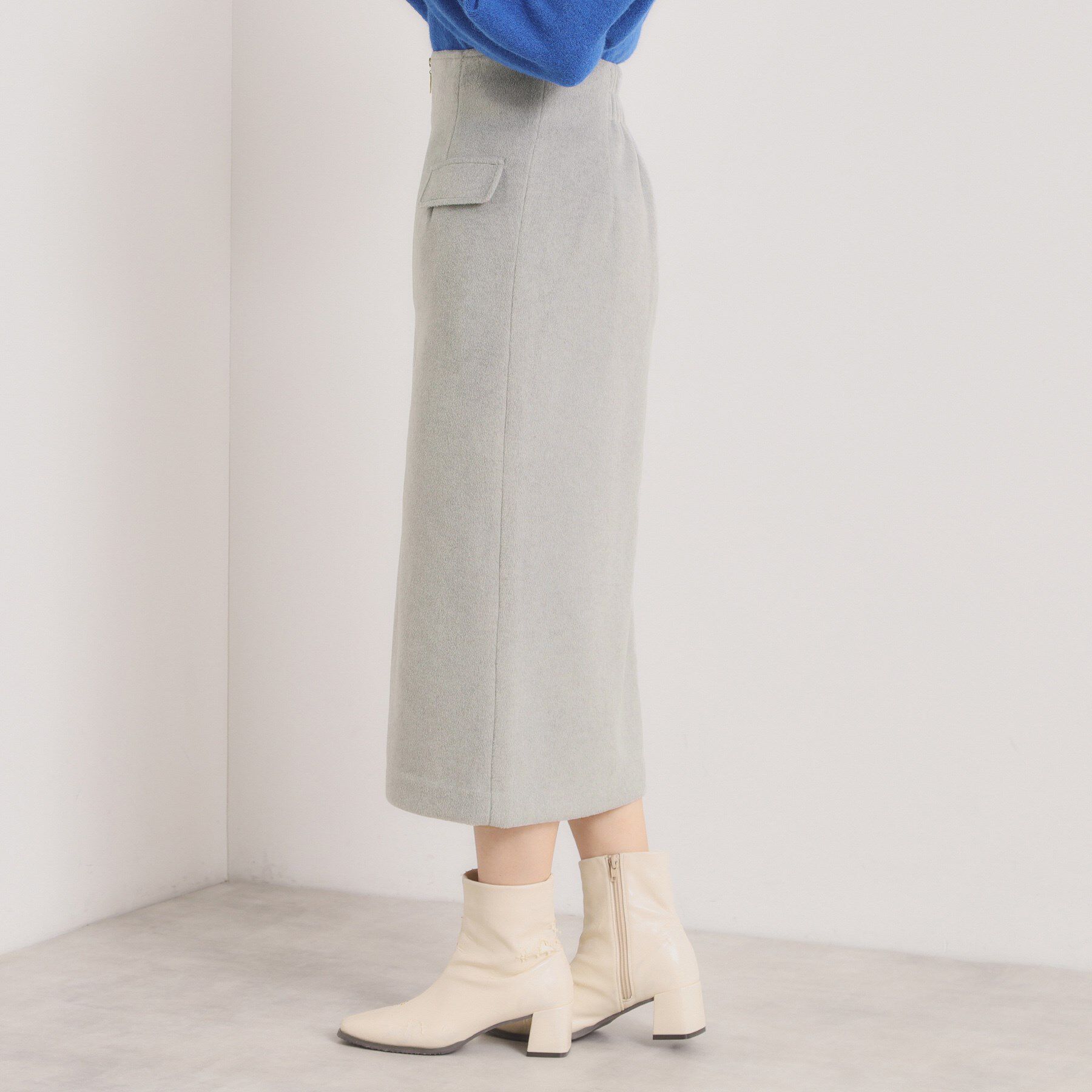 ITS&rsquo;DEMO「【ウエストゴム】シャギーモッサタイトスカート」|スカート|