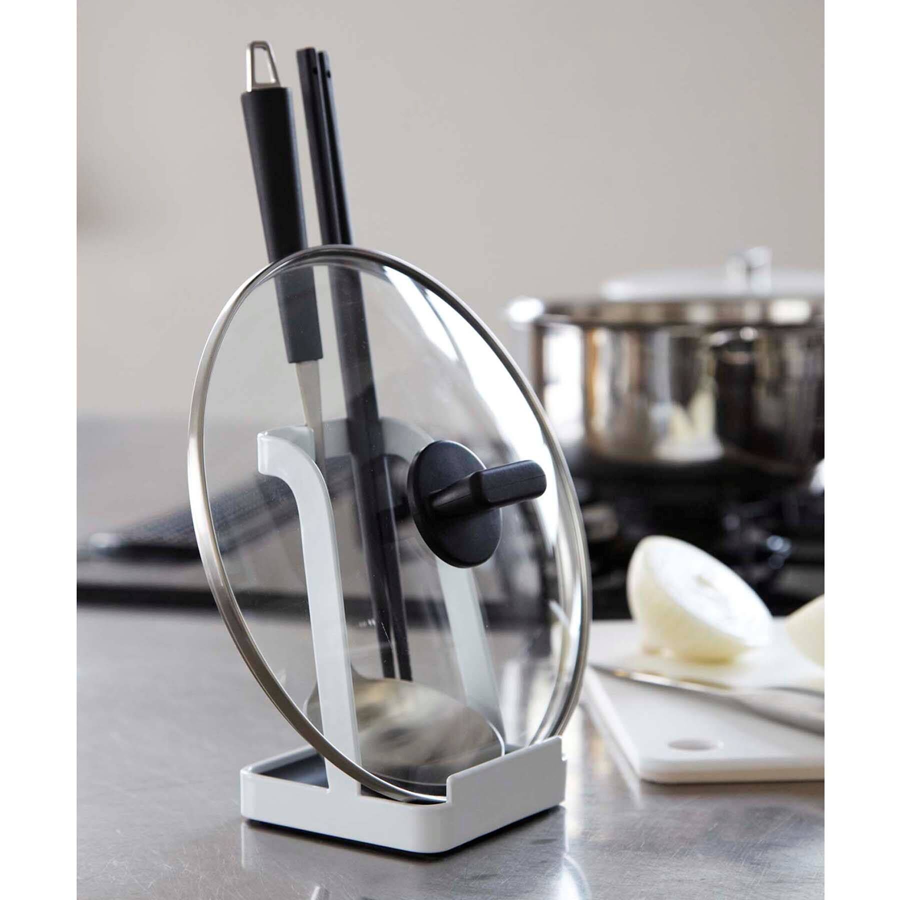 212 KITCHEN STORE「お玉＆鍋フタスタンド WH 山崎実業 ＜tower タワー＞」|食器・キッチングッズ|