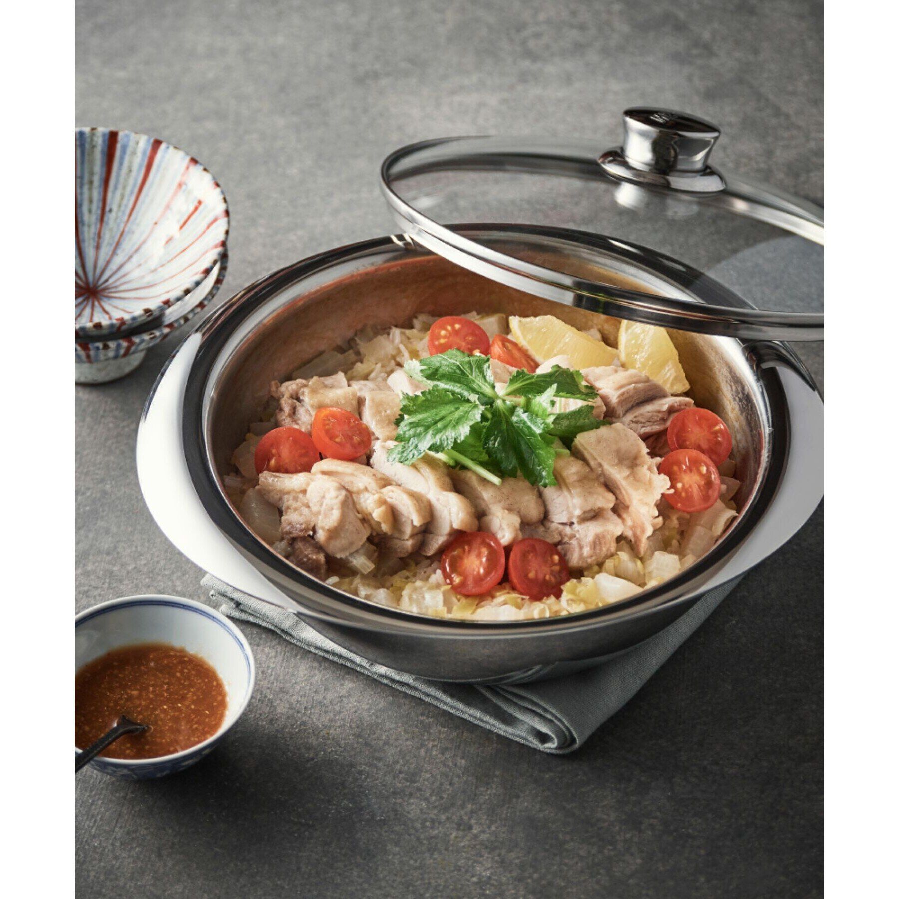 212 KITCHEN STORE「NEW PAN 20CM ガラス蓋タオル付き ＜MEYER マイヤー＞」|食器・キッチングッズ|