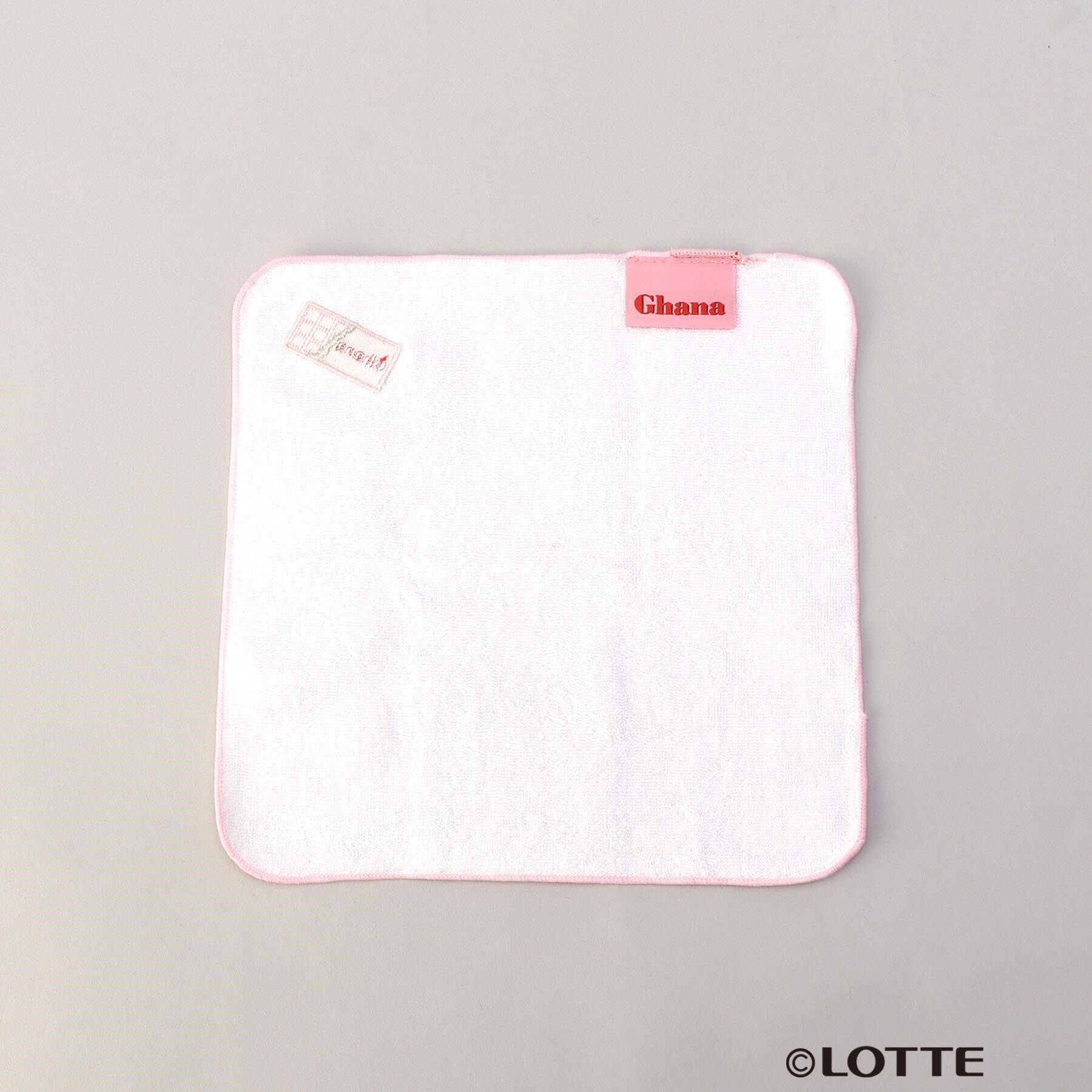 212 KITCHEN STORE「ワッペン付きミニタオル ガーナピンクチョコレート」|ハンカチ|