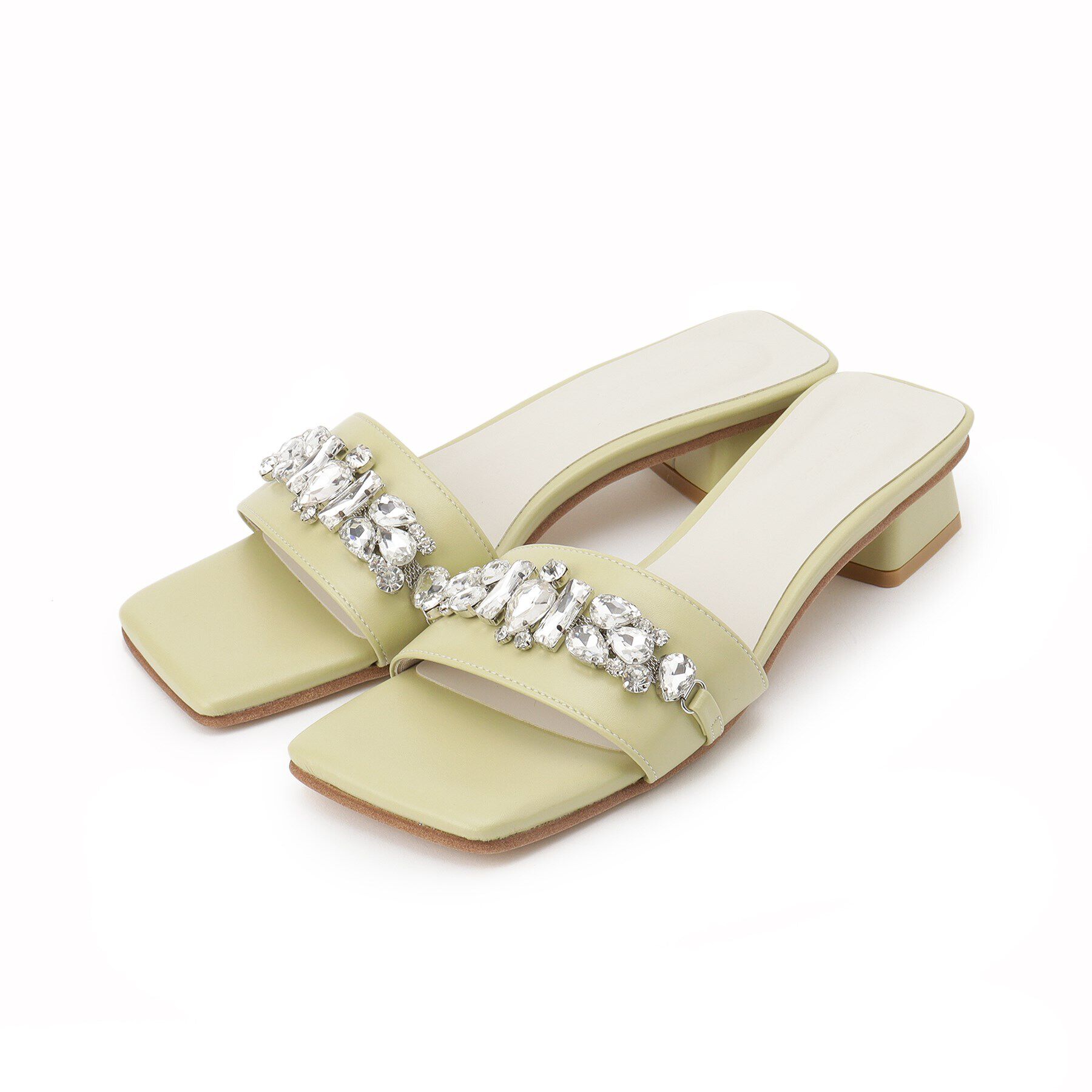 ESPERANZA「ビジューカラフルローヒールミュール」|サンダル|