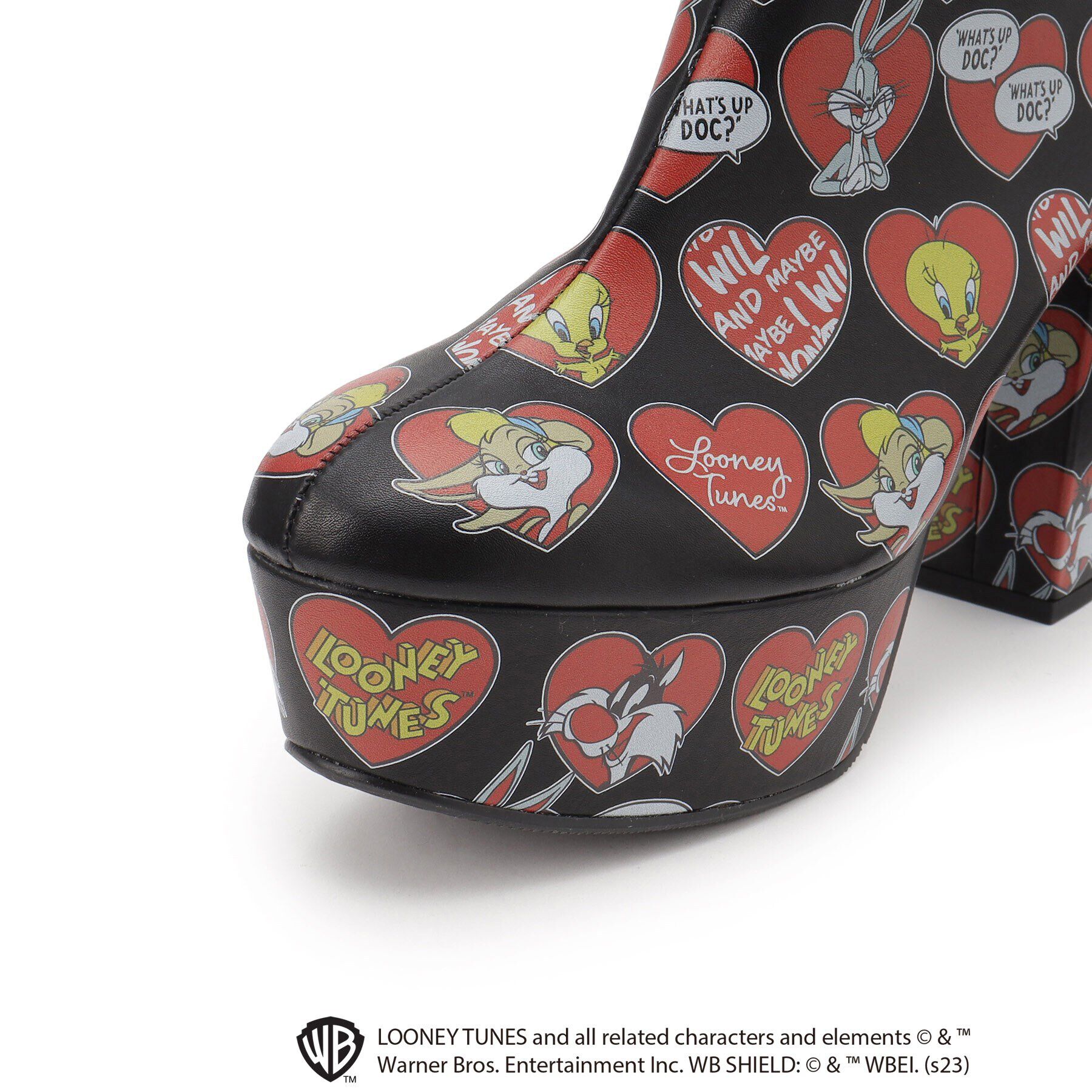 ESPERANZA「厚底ラク盛りヒールショートブーツ《LOONEY TUNES》」|ショートブーツ|