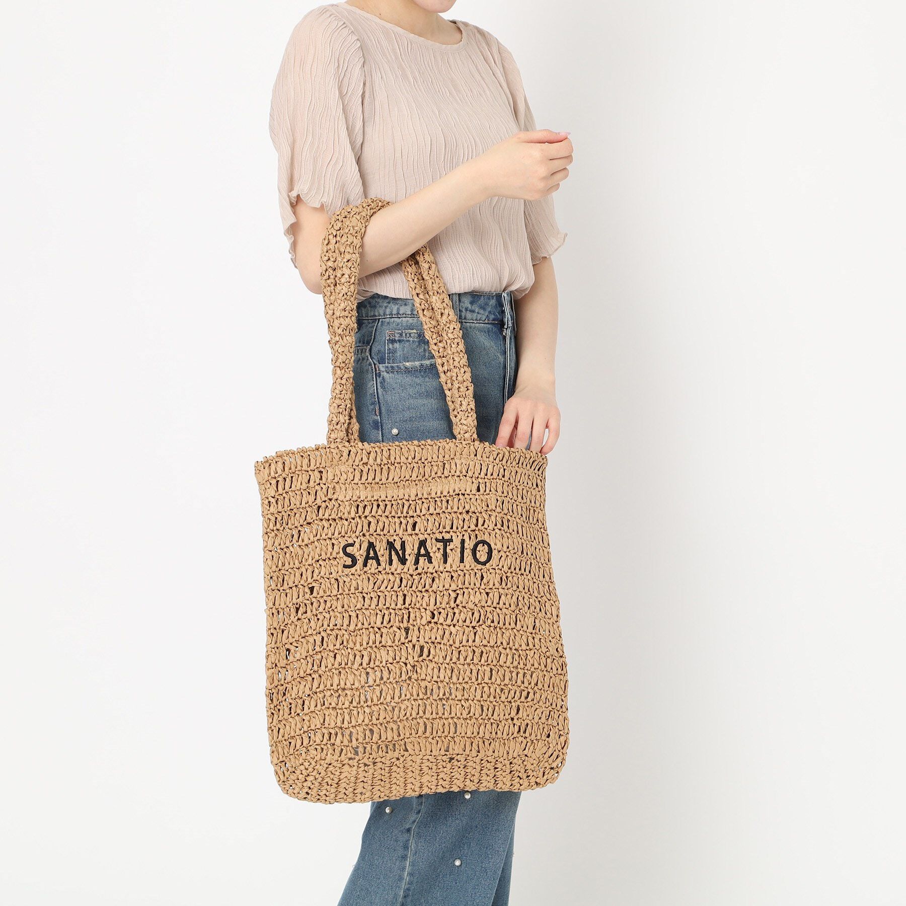 Ober Tashe「雑材ロゴ刺繍トート」|トートバッグ|