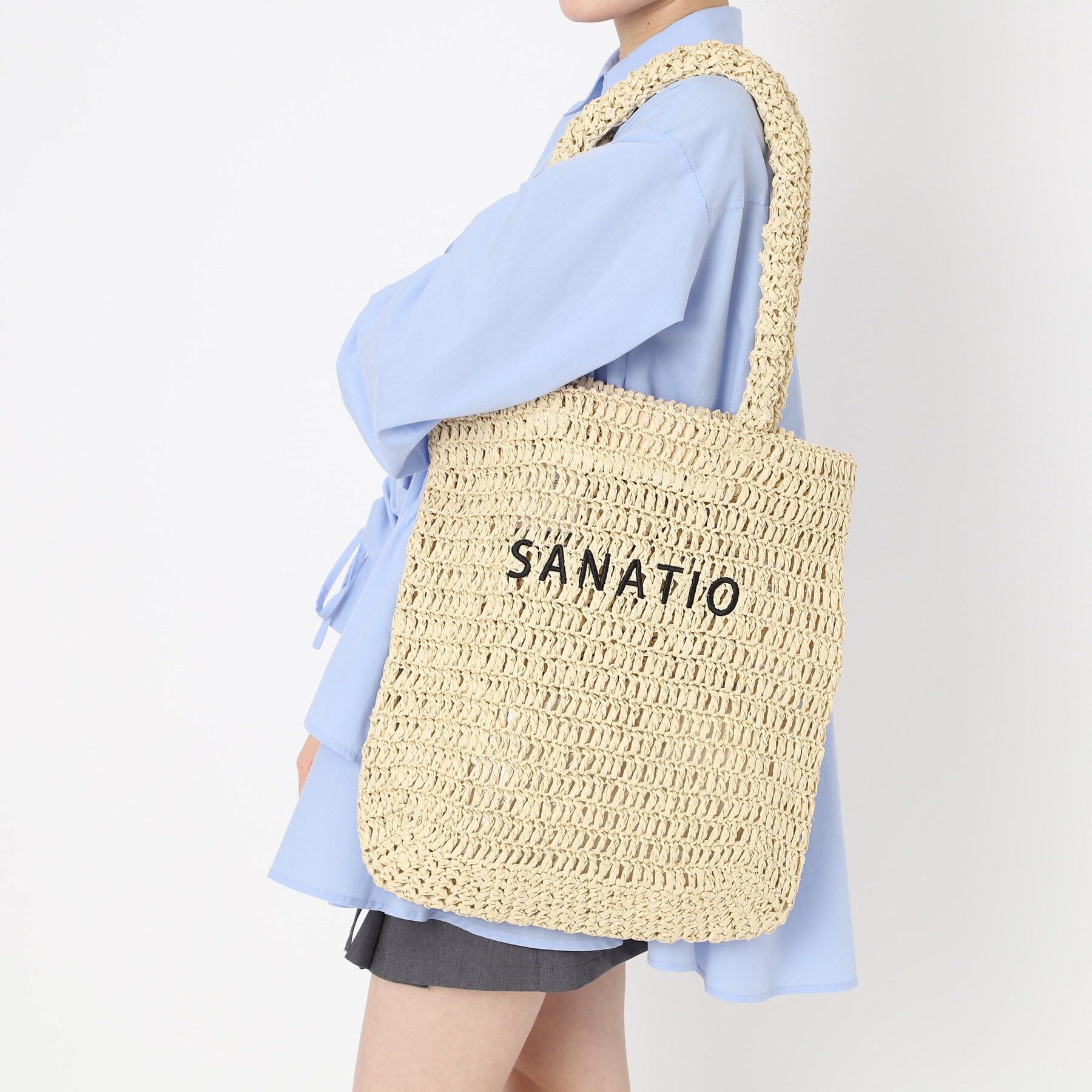 Ober Tashe「雑材ロゴ刺繍トート」|トートバッグ|