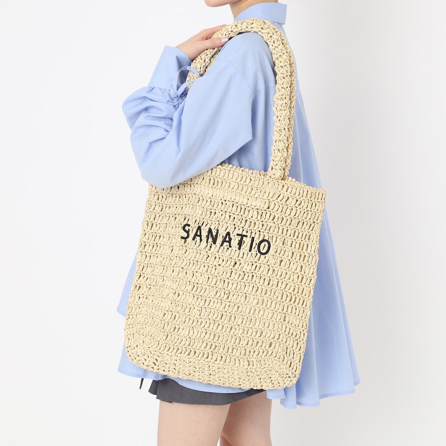 Ober Tashe「雑材ロゴ刺繍トート」|トートバッグ|