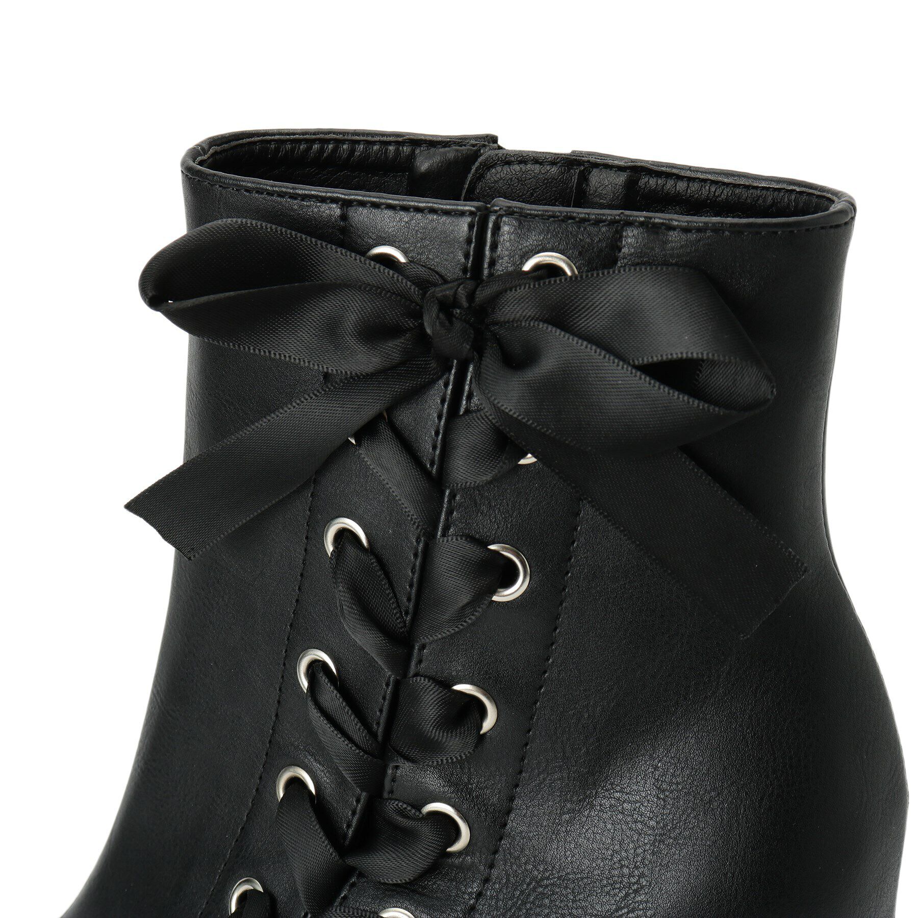 csT&P「サイド編上げ厚底ハイヒールブーツ」|ショートブーツ|