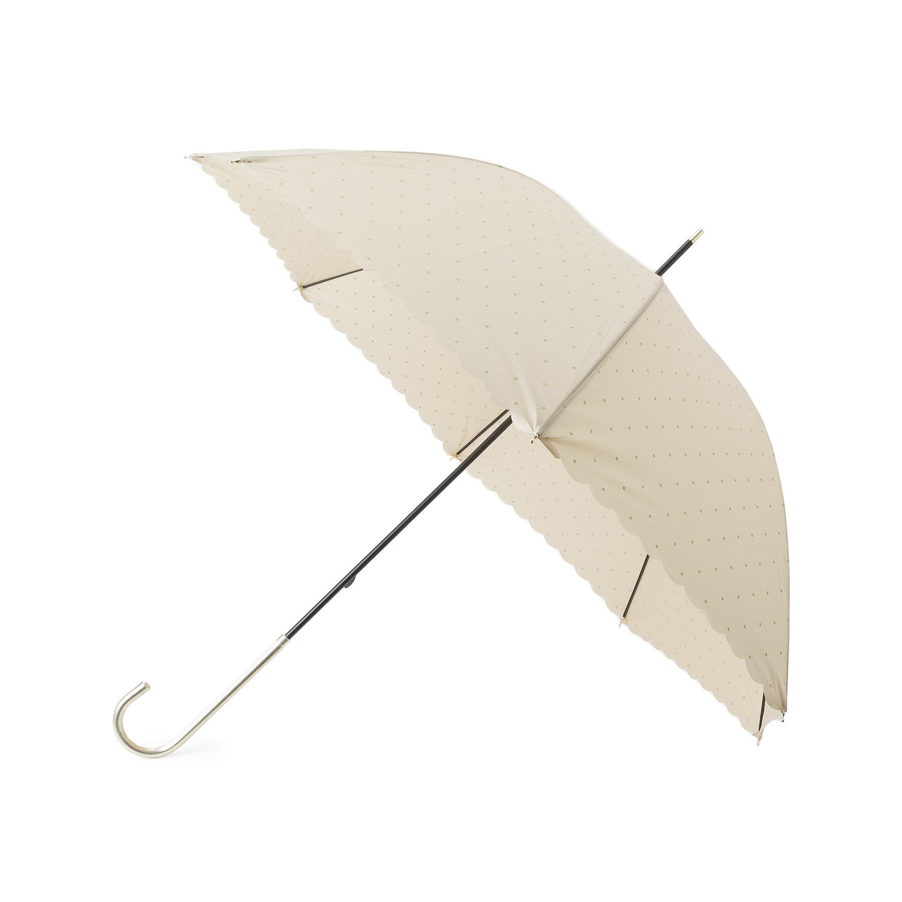 Ober Tashe「ドットグリッターヒートカット長傘」|傘|ベージュ(052)