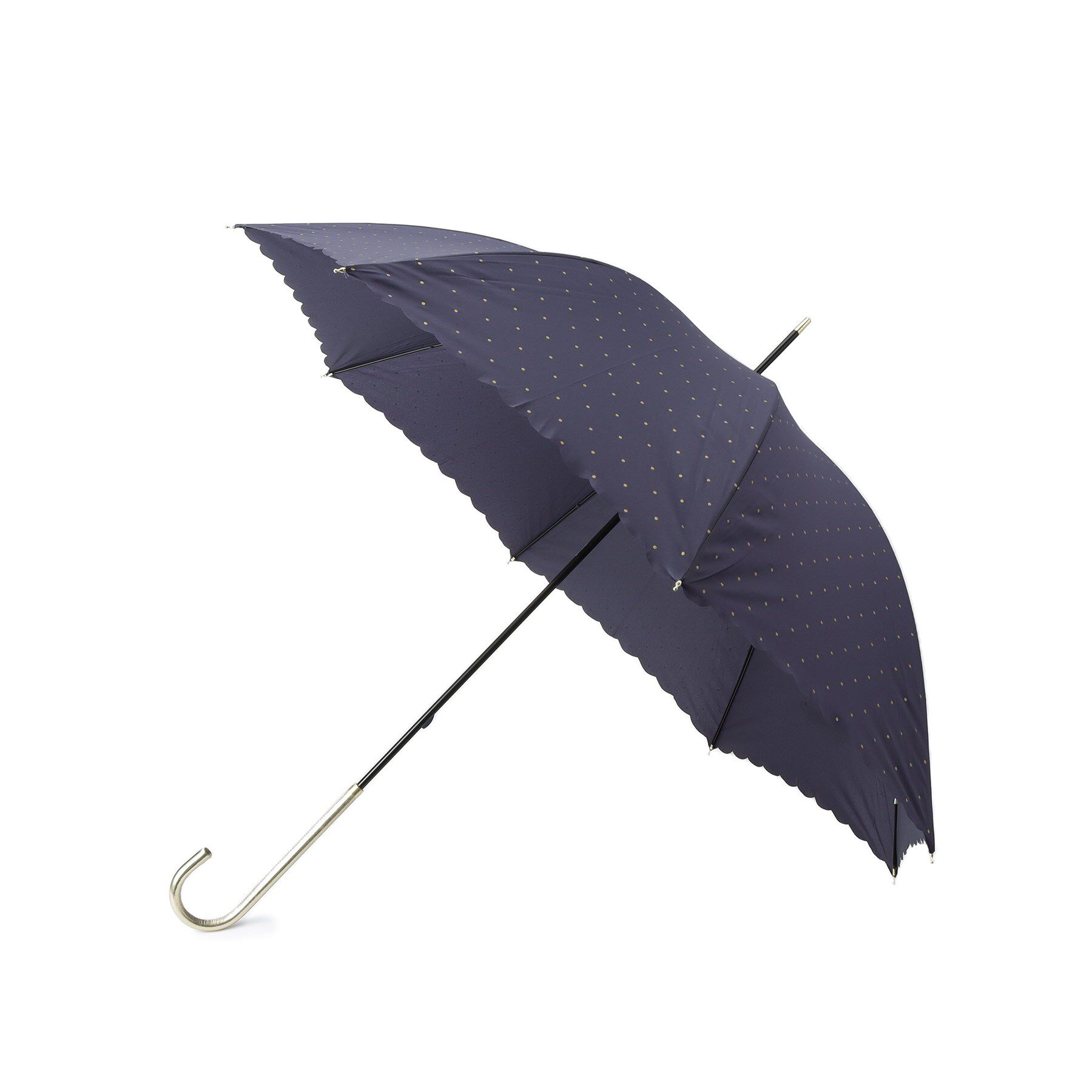 Ober Tashe「ドットグリッターヒートカット長傘」|傘|ブルー(093)
