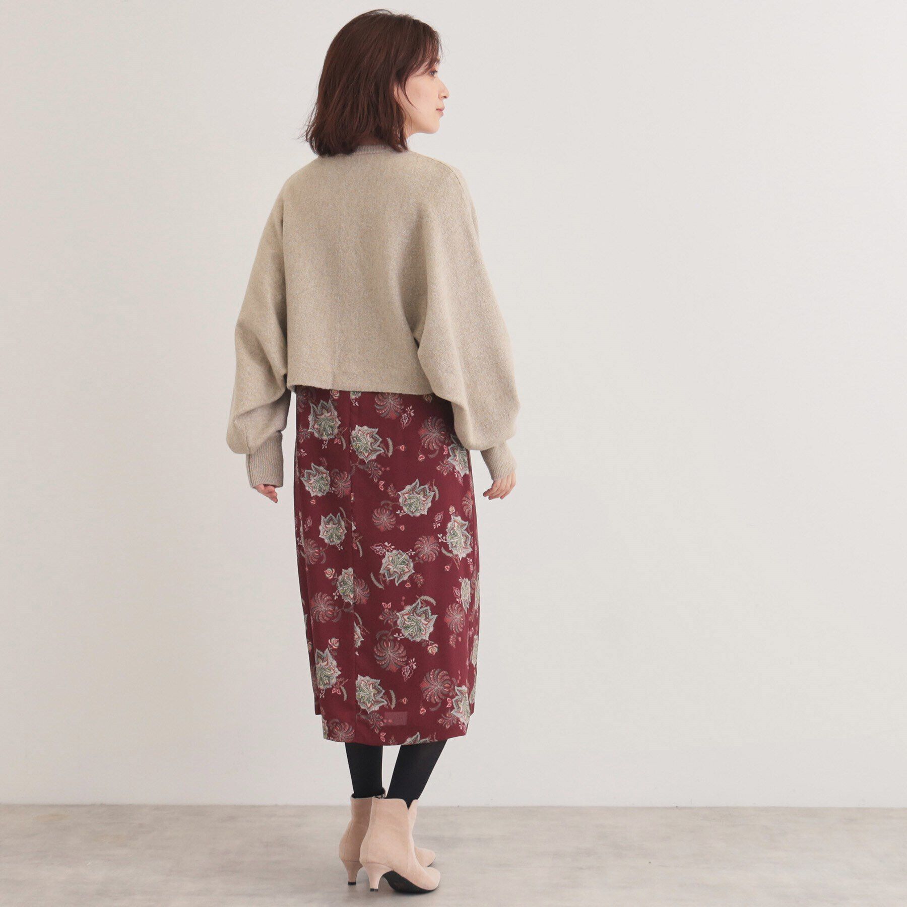 SunaUna「【チャイナパーツ／ラメ入り】ニットボレロ」|カーディガン|