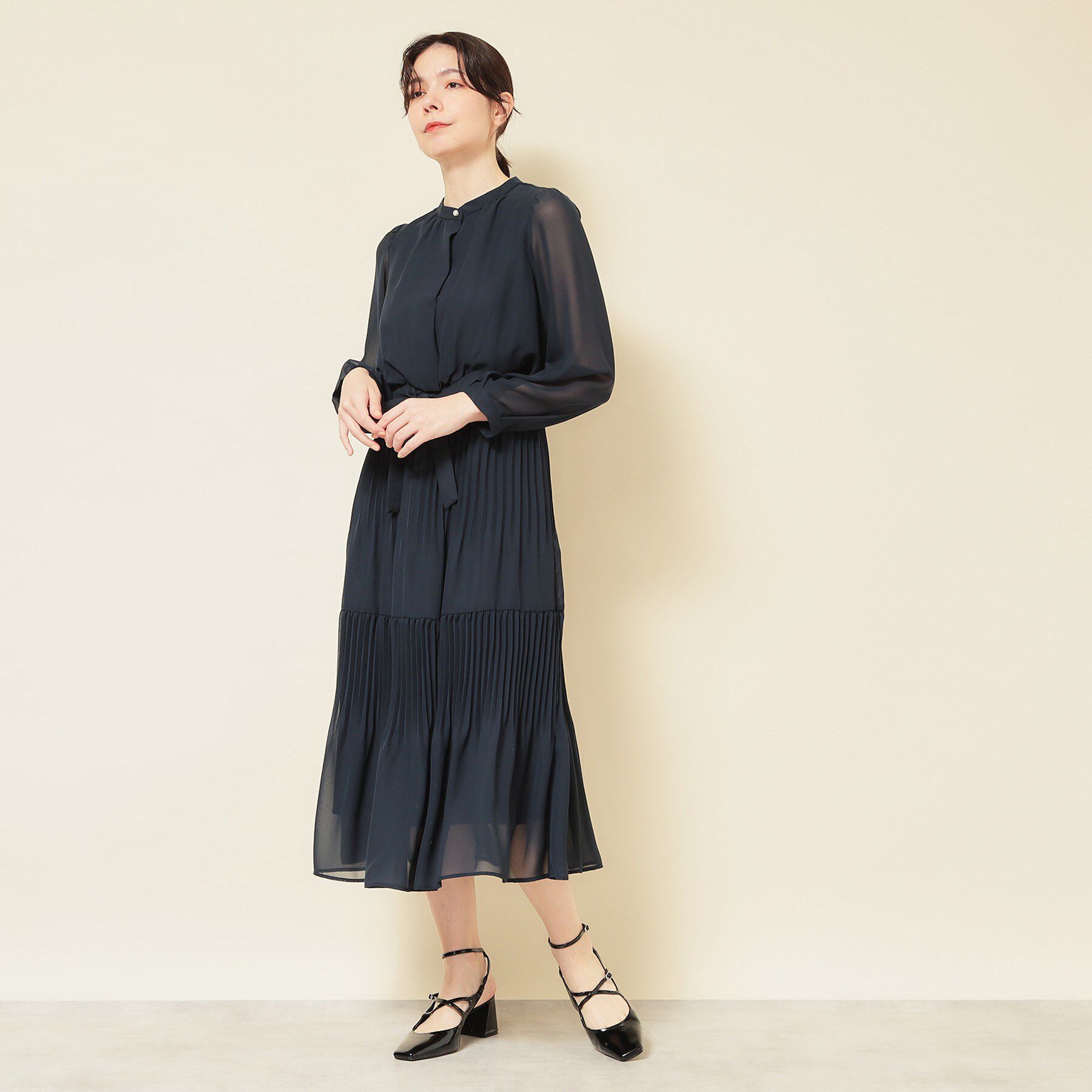 SunaUna「【S～Lサイズ／セレモニーにも】プリーツワンピース」|ワンピース|
