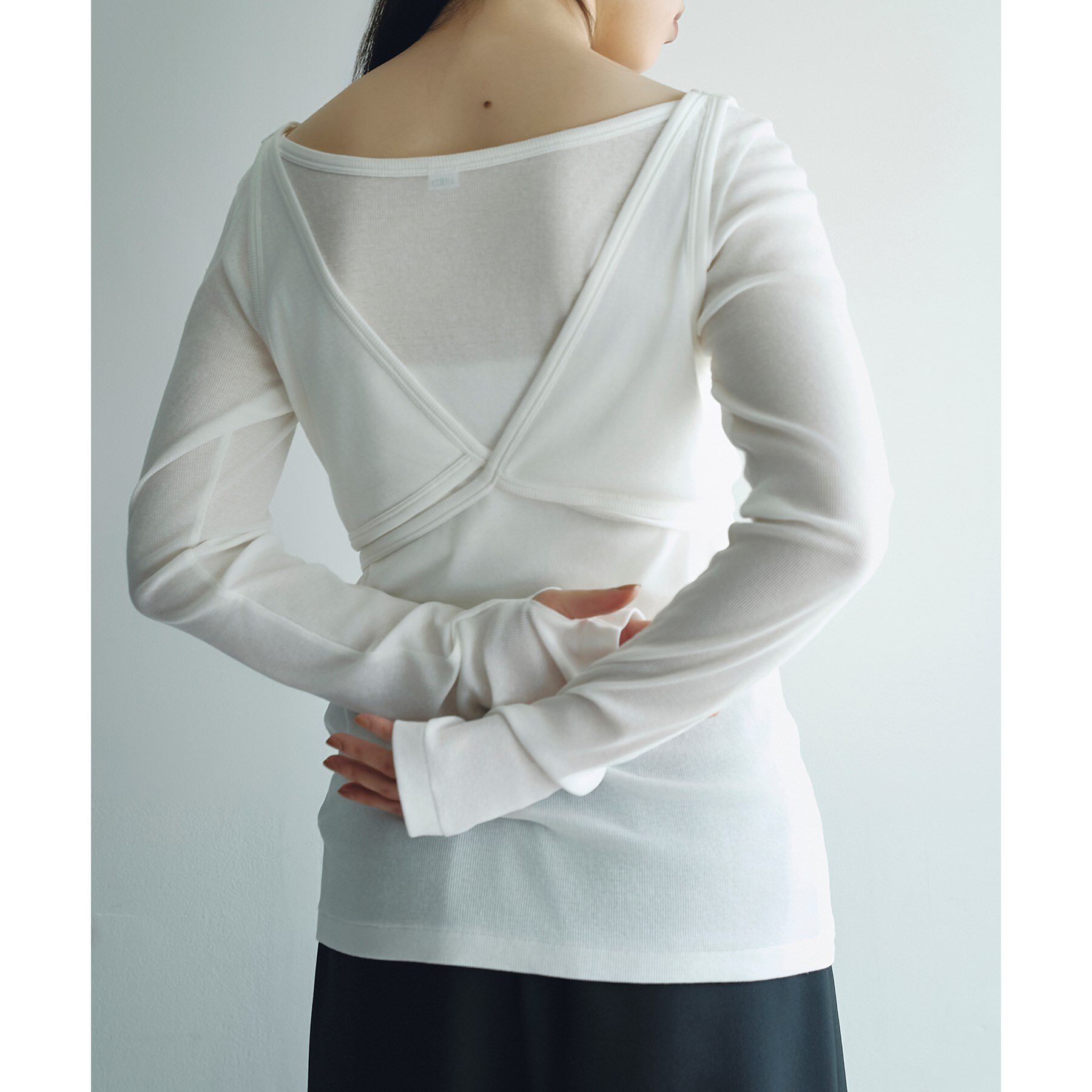 CODE A「bra top layered tee」|Tシャツ・カットソー|