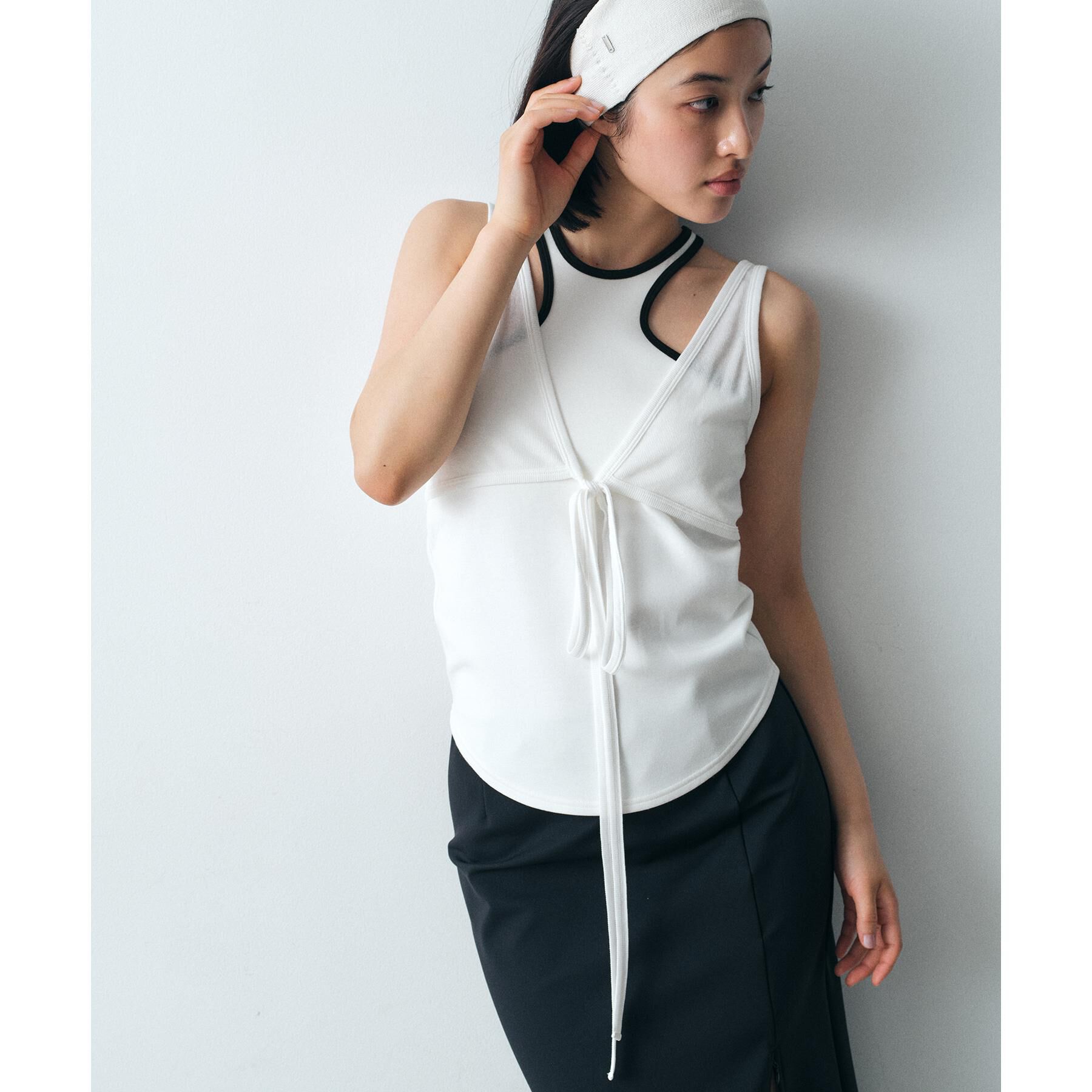 CODE A「bra top layered tee」|Tシャツ・カットソー|