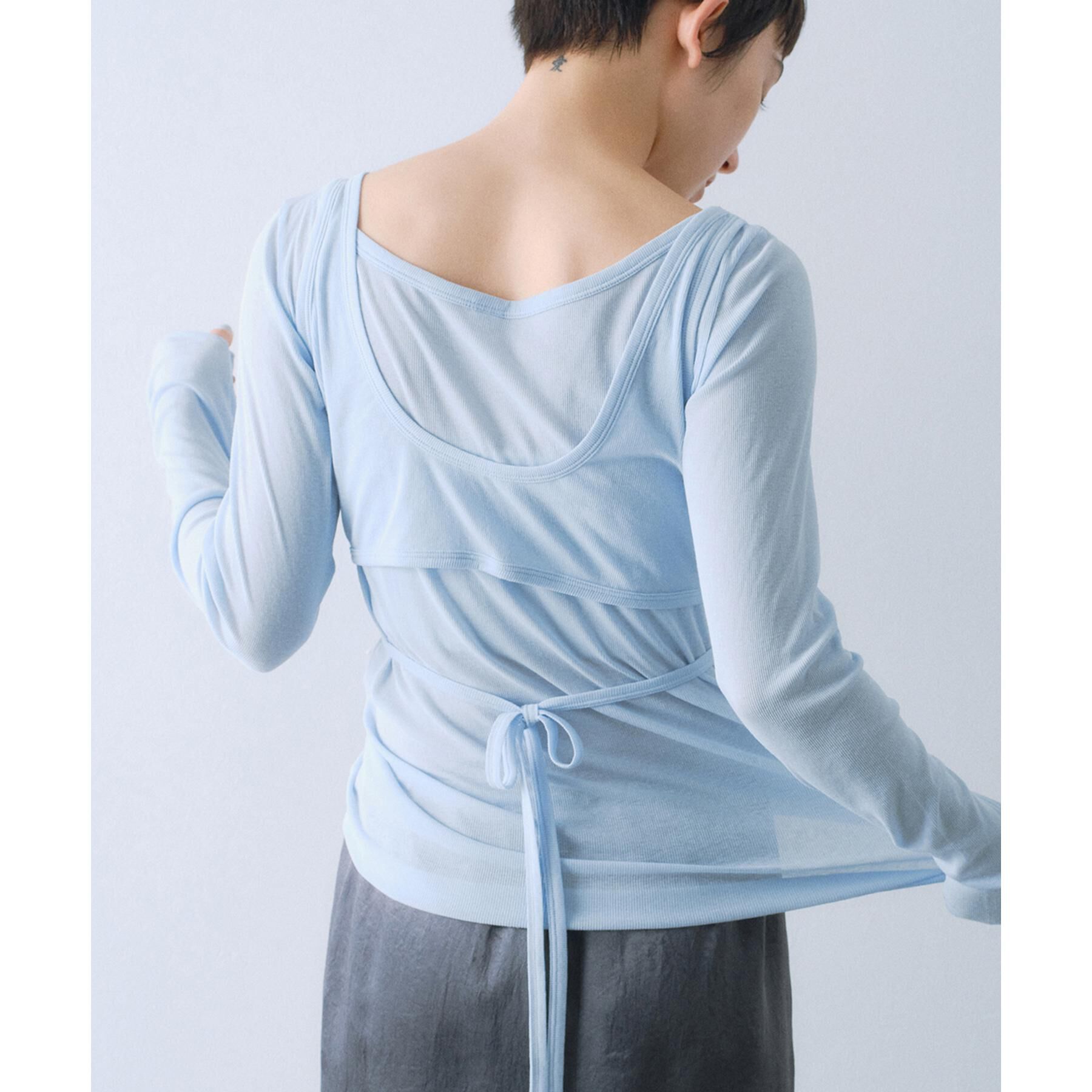 CODE A「bra top layered tee」|Tシャツ・カットソー|