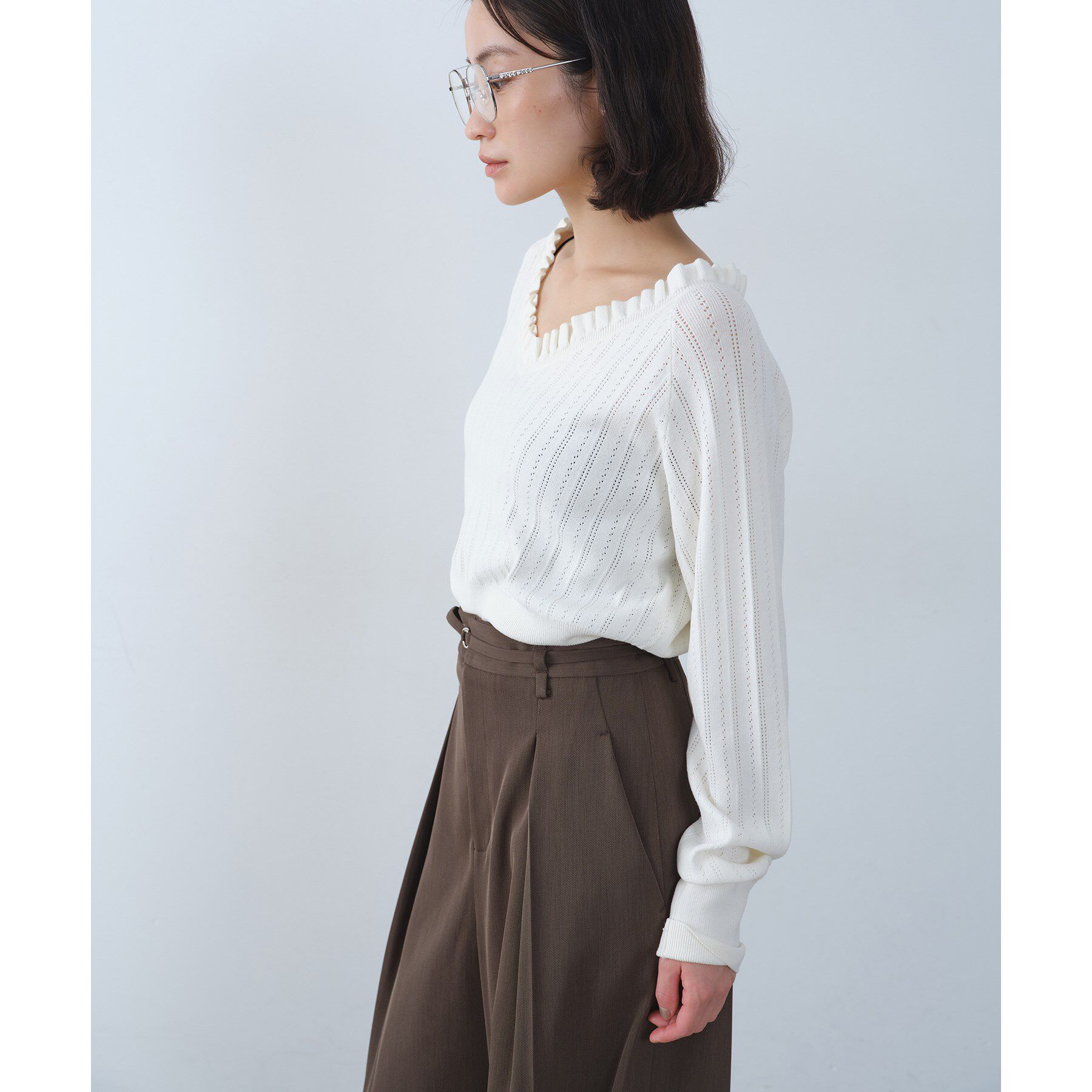 CODE A「frill design knit」|ニット・セーター|