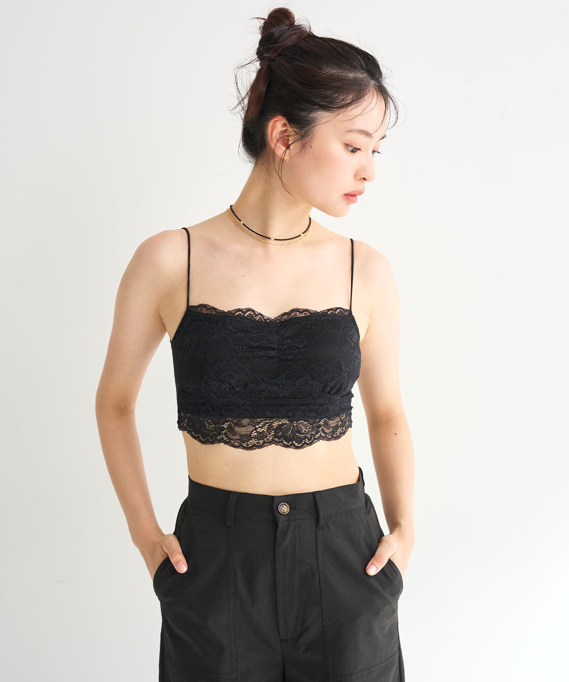 COCO DEAL「レースキャミカップ付きインナー」|インナー|