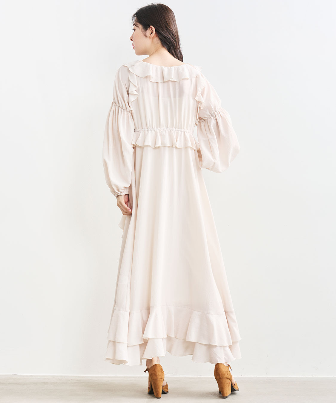COCO DEAL「フリルロングワンピース」|ワンピース|