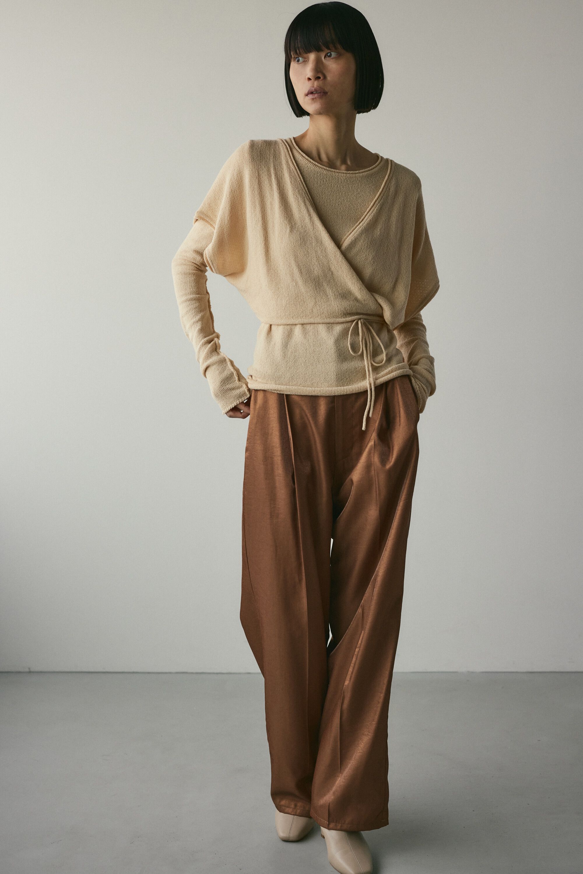 STYLEMIXER「サテンタックパンツ」|その他|