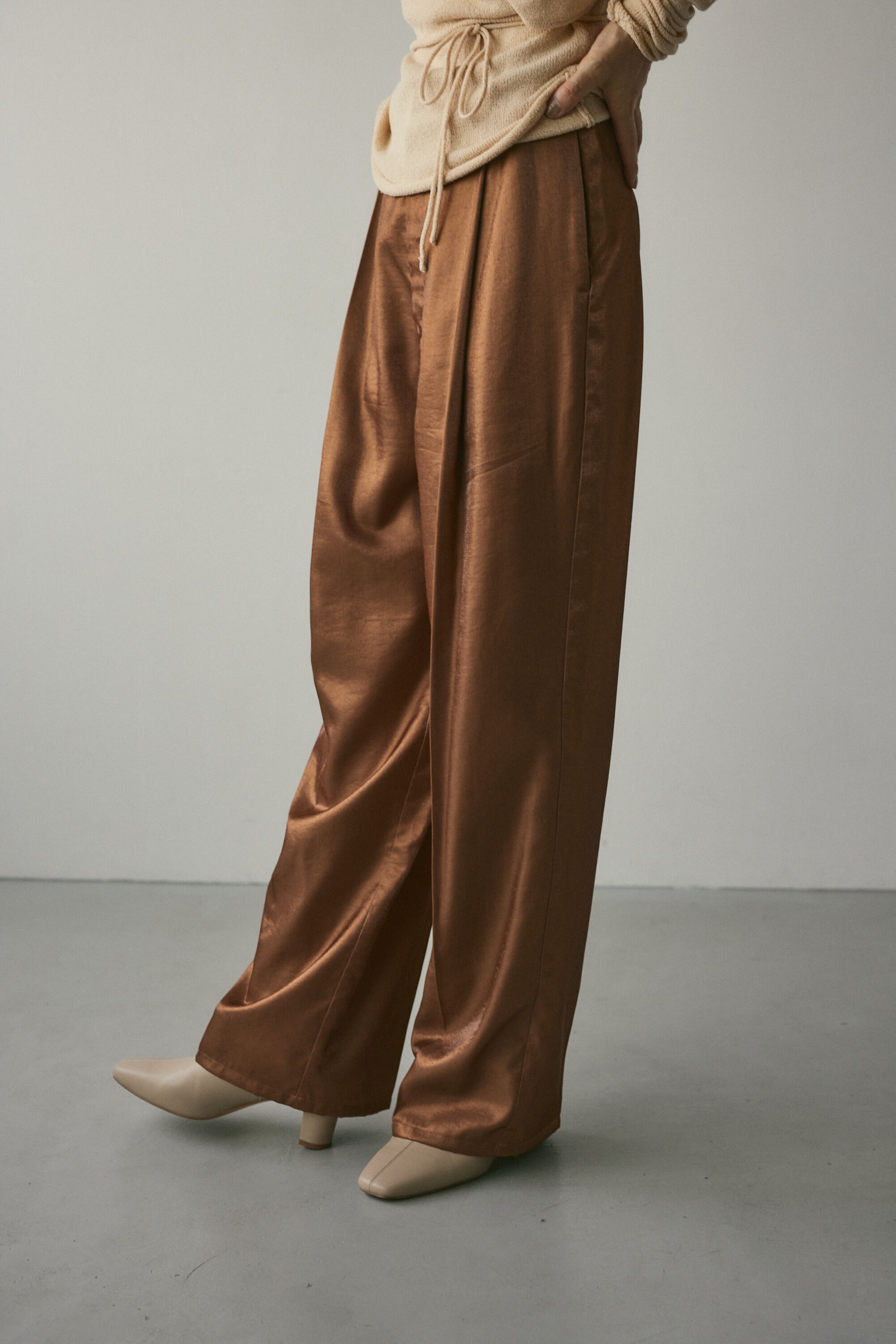 STYLEMIXER「サテンタックパンツ」|その他|