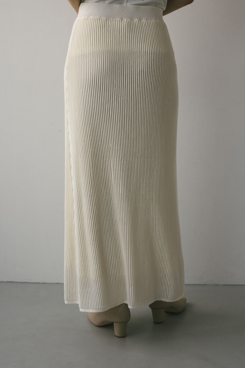 STYLEMIXER「シアーコードニットフレアスカート」|スカート|