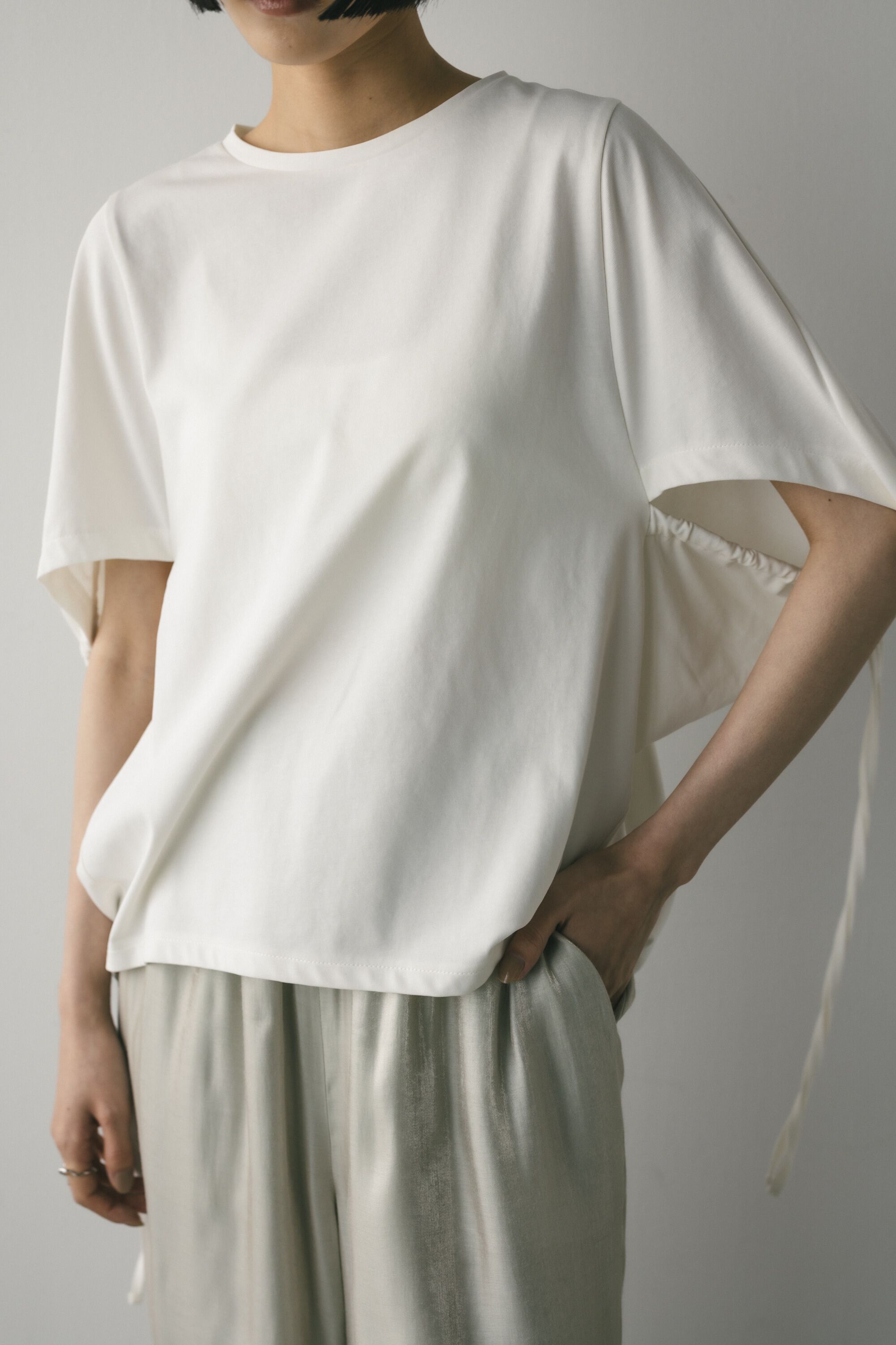 STYLEMIXER「ギャザーストリングT」|Tシャツ・カットソー|