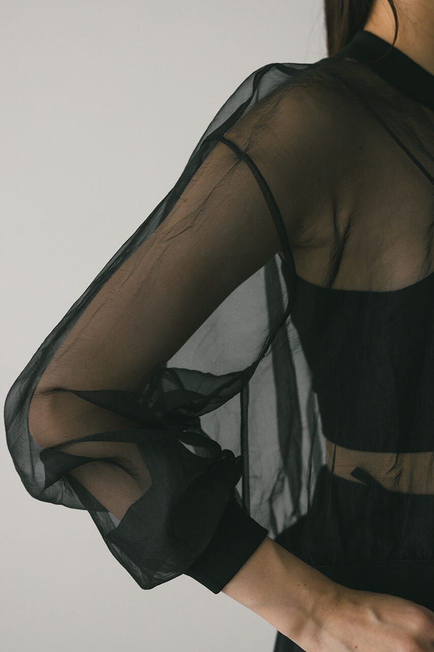 STYLEMIXER「シアーコンビネーションカーディガン」|カーディガン|