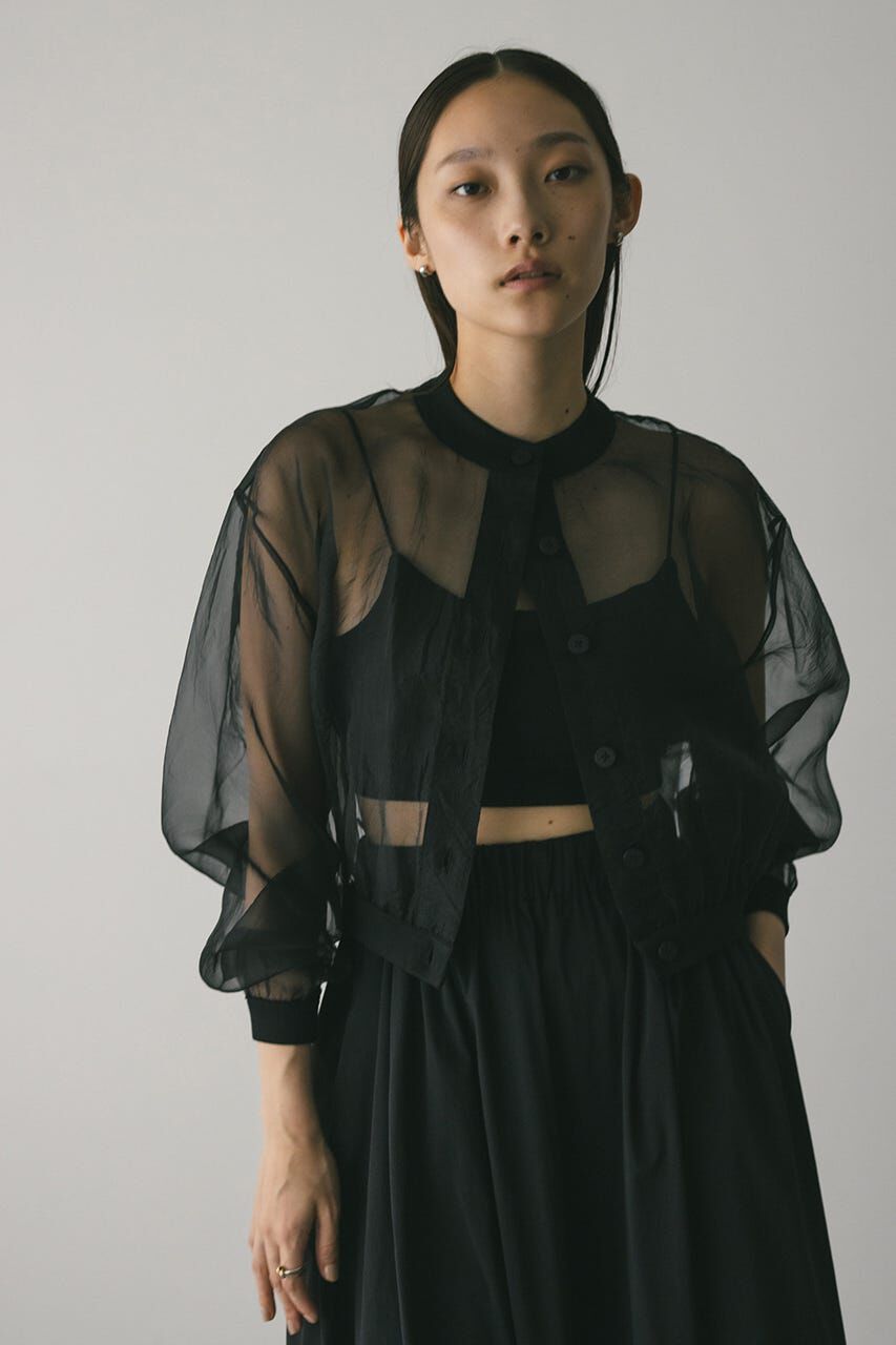 STYLEMIXER「シアーコンビネーションカーディガン」|カーディガン|