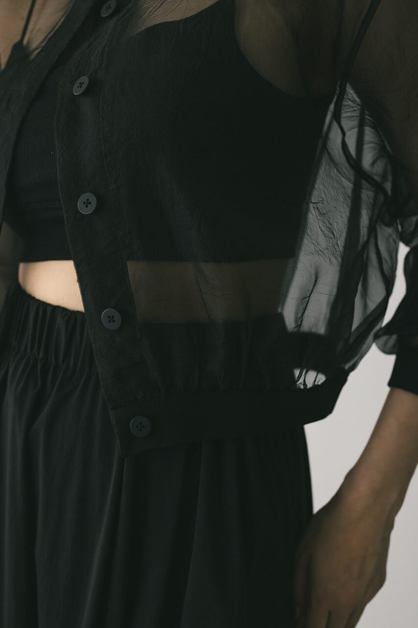 STYLEMIXER「シアーコンビネーションカーディガン」|カーディガン|