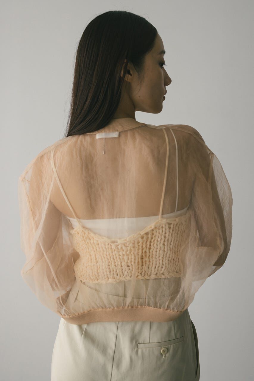 STYLEMIXER「シアーコンビネーションカーディガン」|カーディガン|