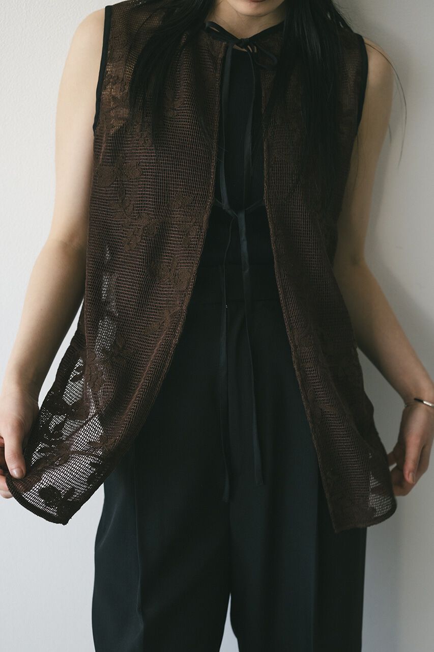 STYLEMIXER「2WAYラティスレースリボントップ」|タンクトップ|