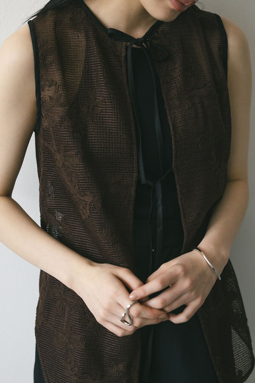 STYLEMIXER「2WAYラティスレースリボントップ」|タンクトップ|