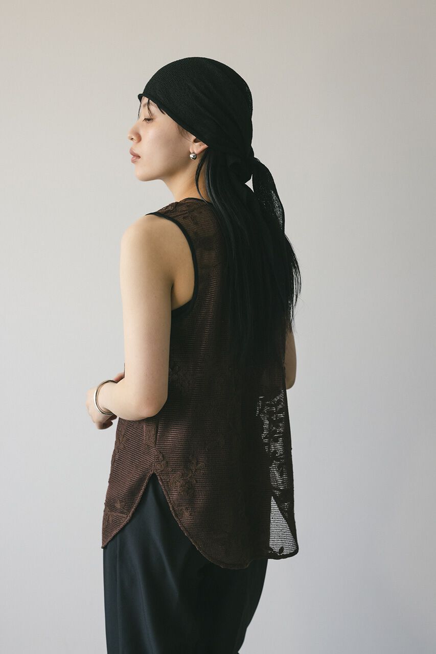 STYLEMIXER「2WAYラティスレースリボントップ」|タンクトップ|