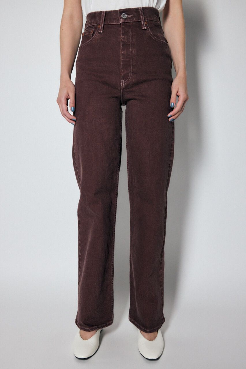 MOUSSY「PLAIN COLOR LOOSE STRAIGHT」|デニム|BRN