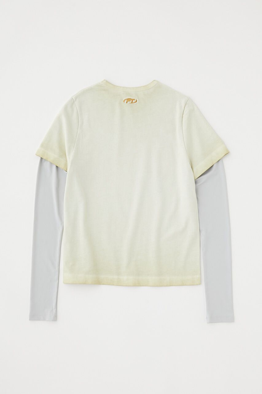 MOUSSY「LAYERED LIKE EMBROIDERY LS Tシャツ」|Tシャツ・カットソー|